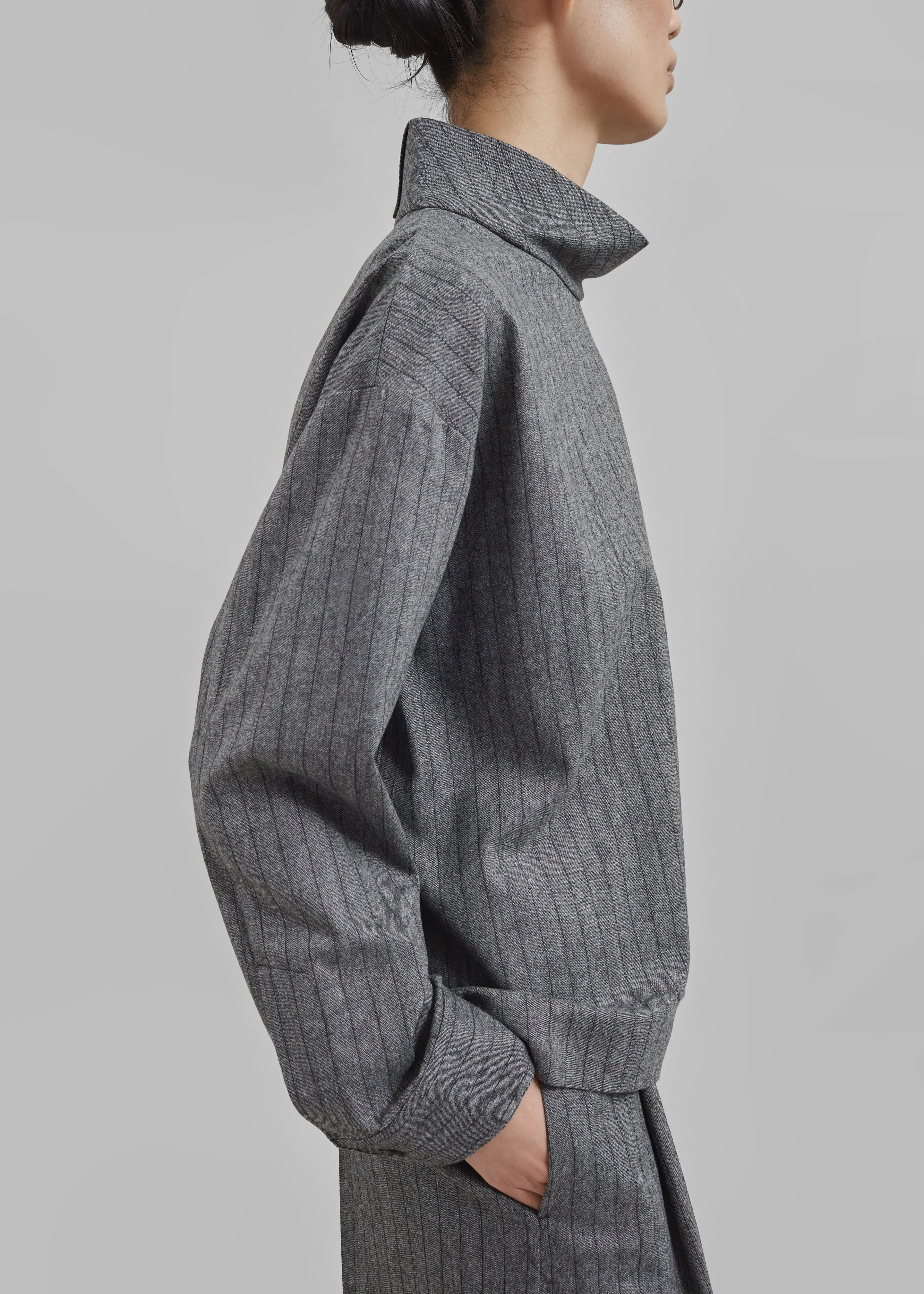 The Garment Tilda Top - Grey/Black Stripe sold by Frankie Shop product image thumbnail 2