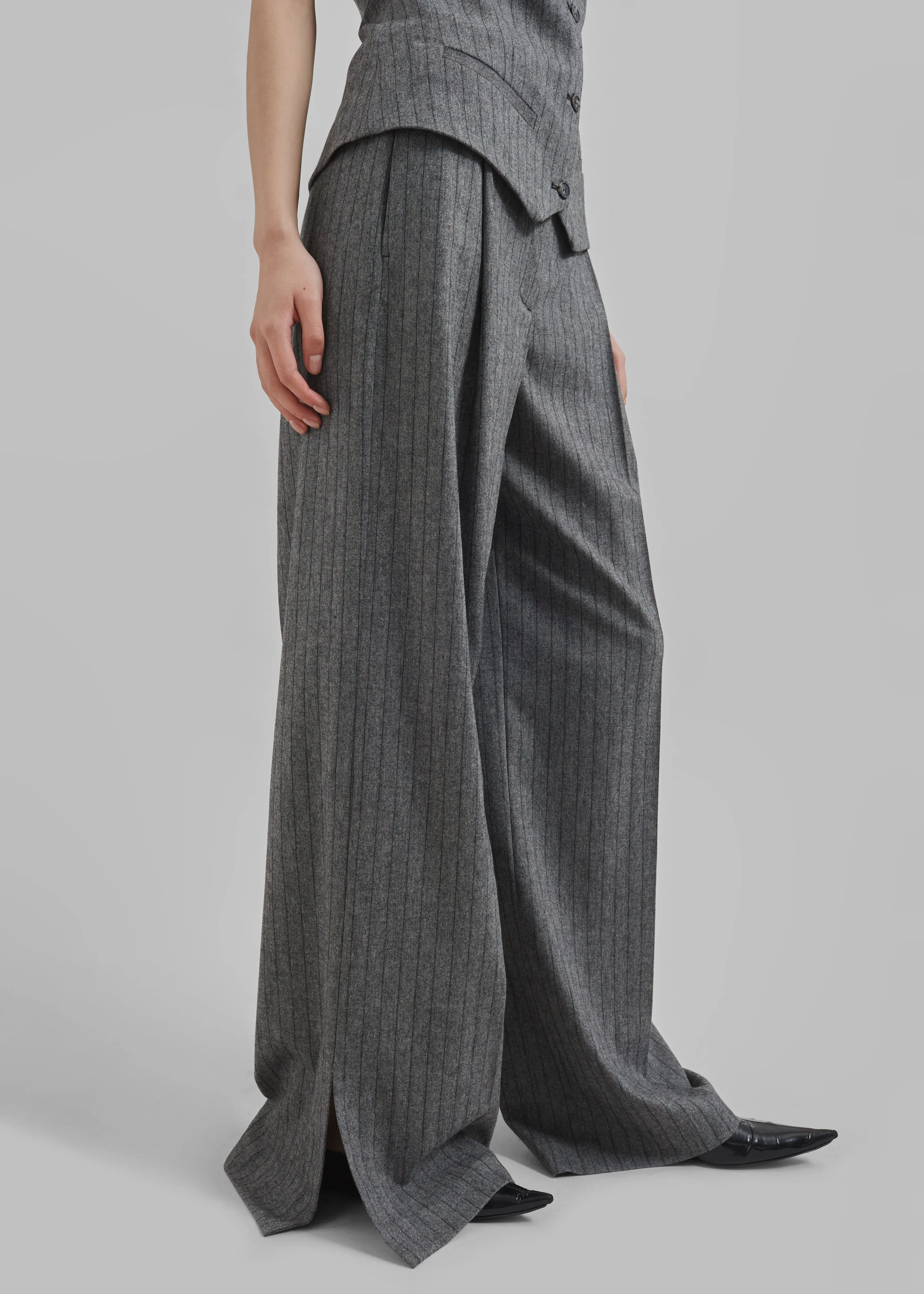 The Garment Tilda Pants - Grey/Black Stripe sold by Frankie Shop product image thumbnail 4