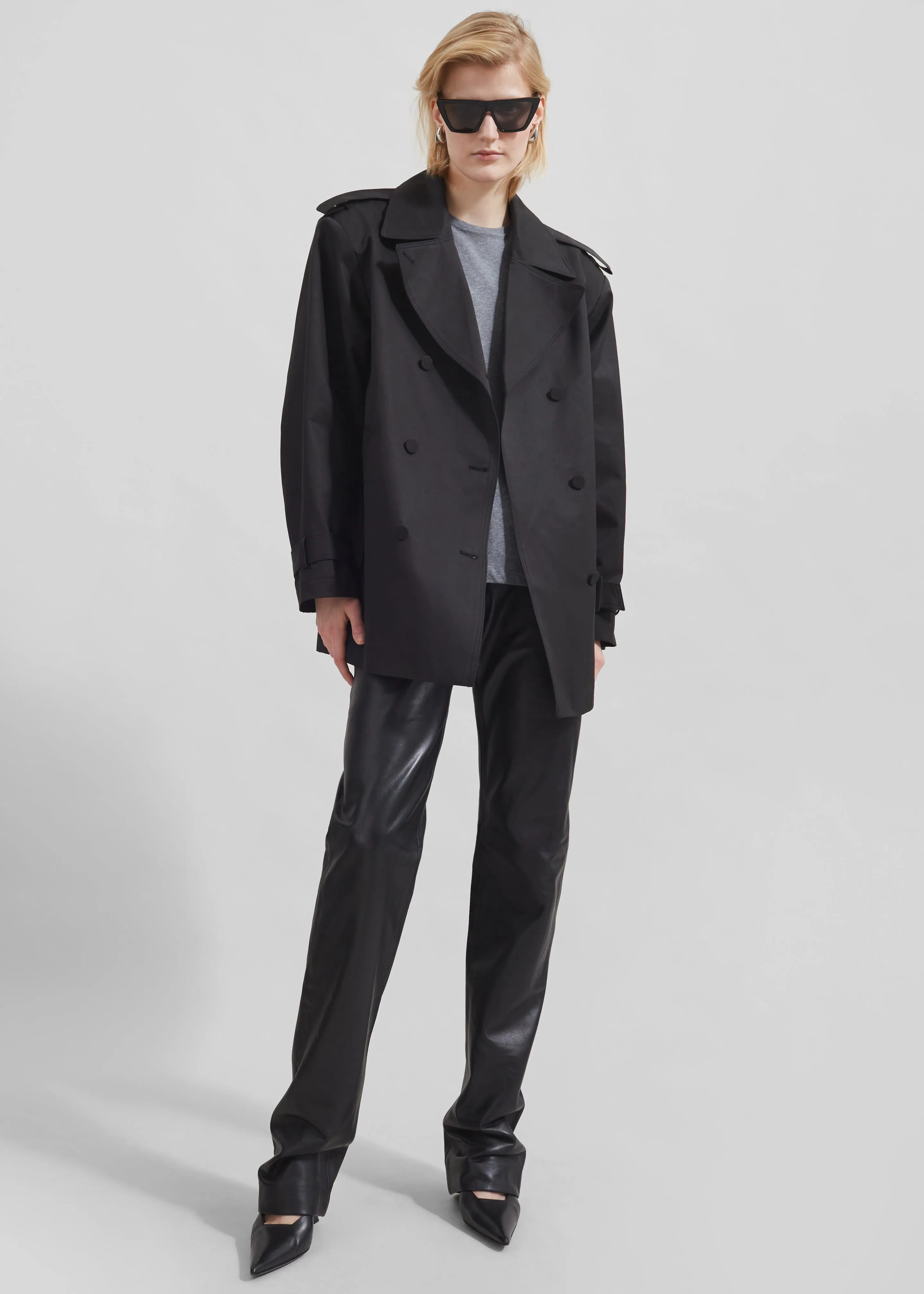 Raleigh Trench Coat - Black sold by Frankie Shop product image thumbnail 3