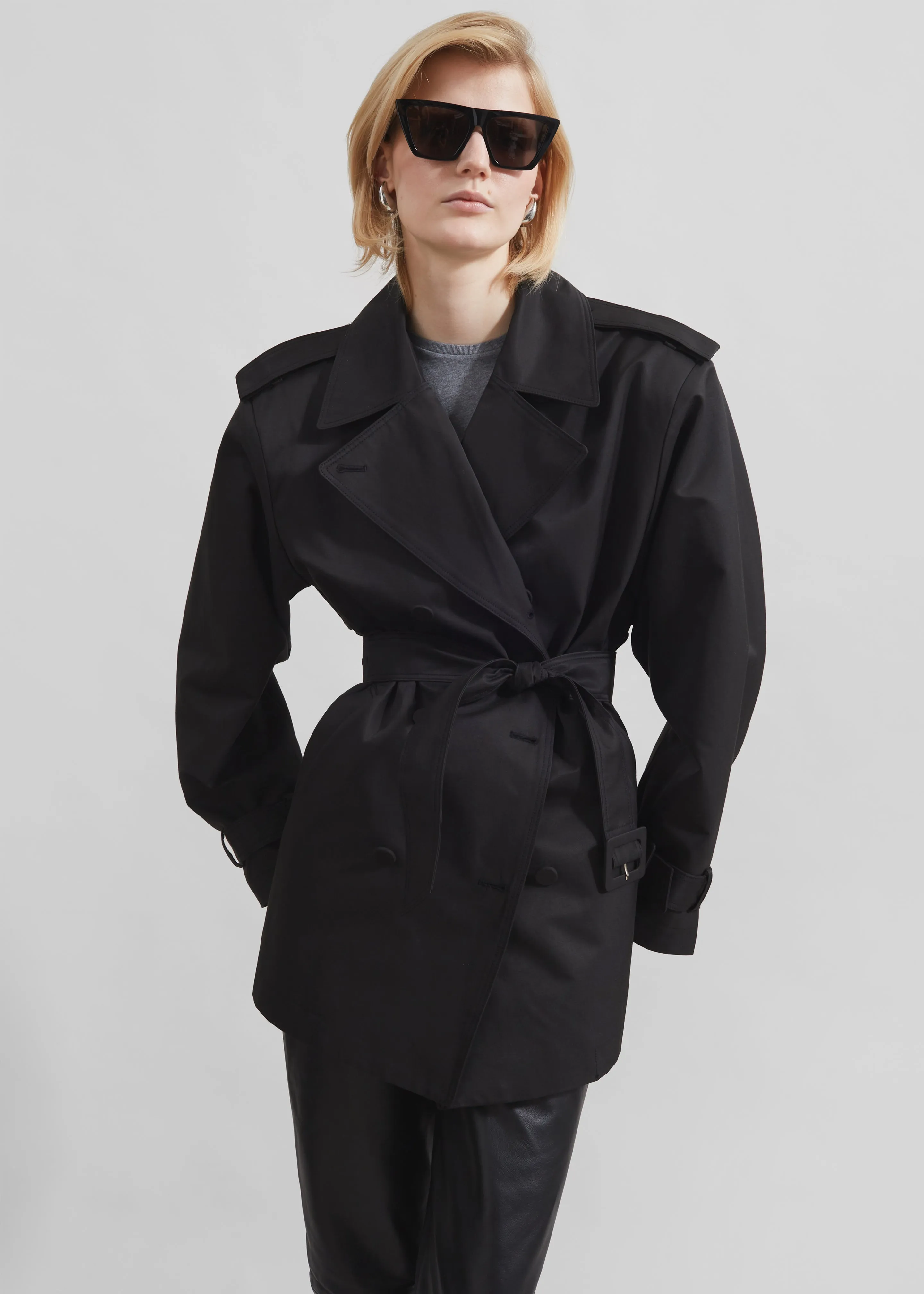 Raleigh Trench Coat - Black sold by Frankie Shop product image thumbnail 2