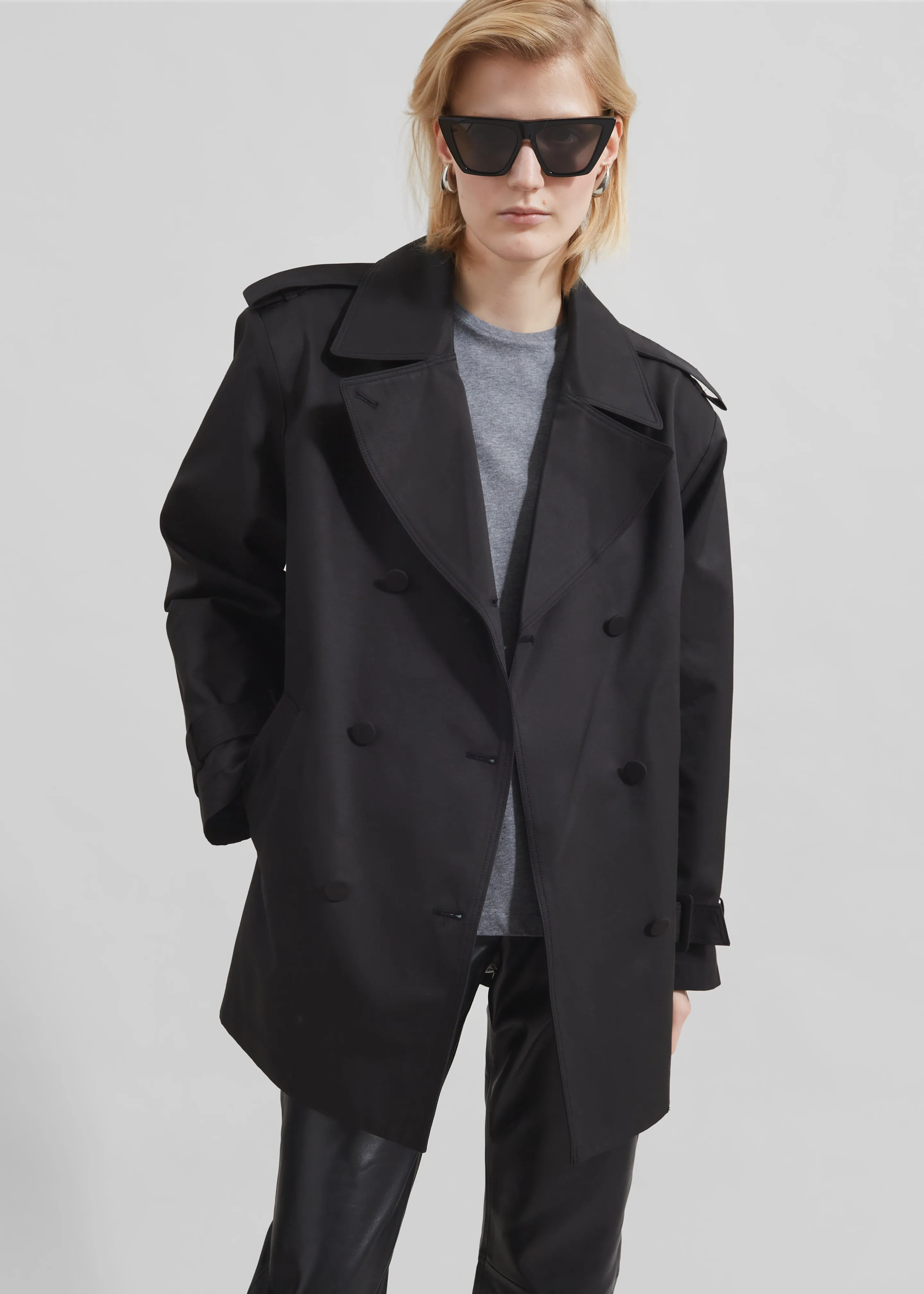 Raleigh Trench Coat - Black sold by Frankie Shop product image thumbnail 5
