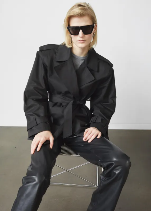 Raleigh Trench Coat - Black sold by Frankie Shop