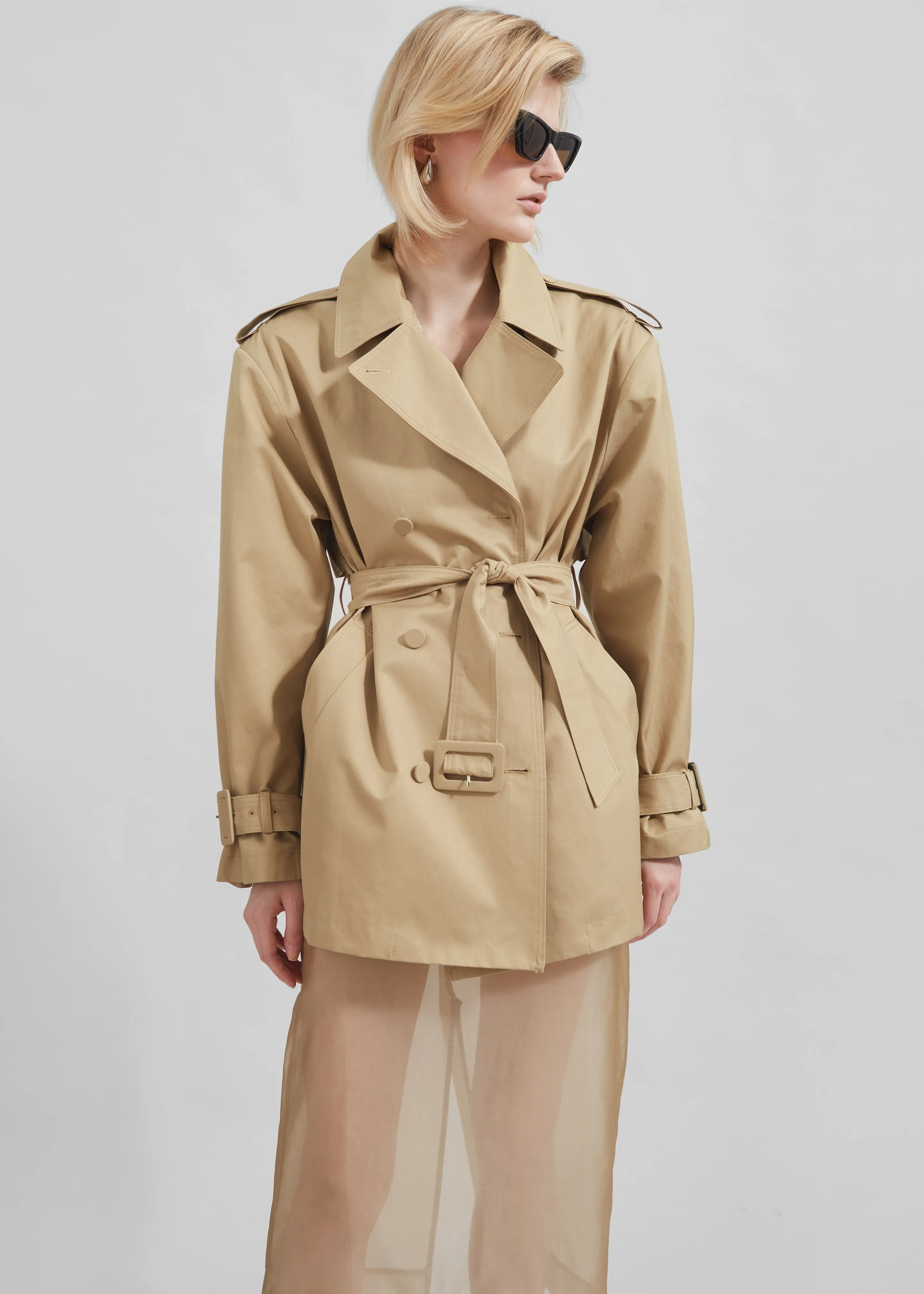 Raleigh Trench Coat - Beige sold by Frankie Shop product image thumbnail 5