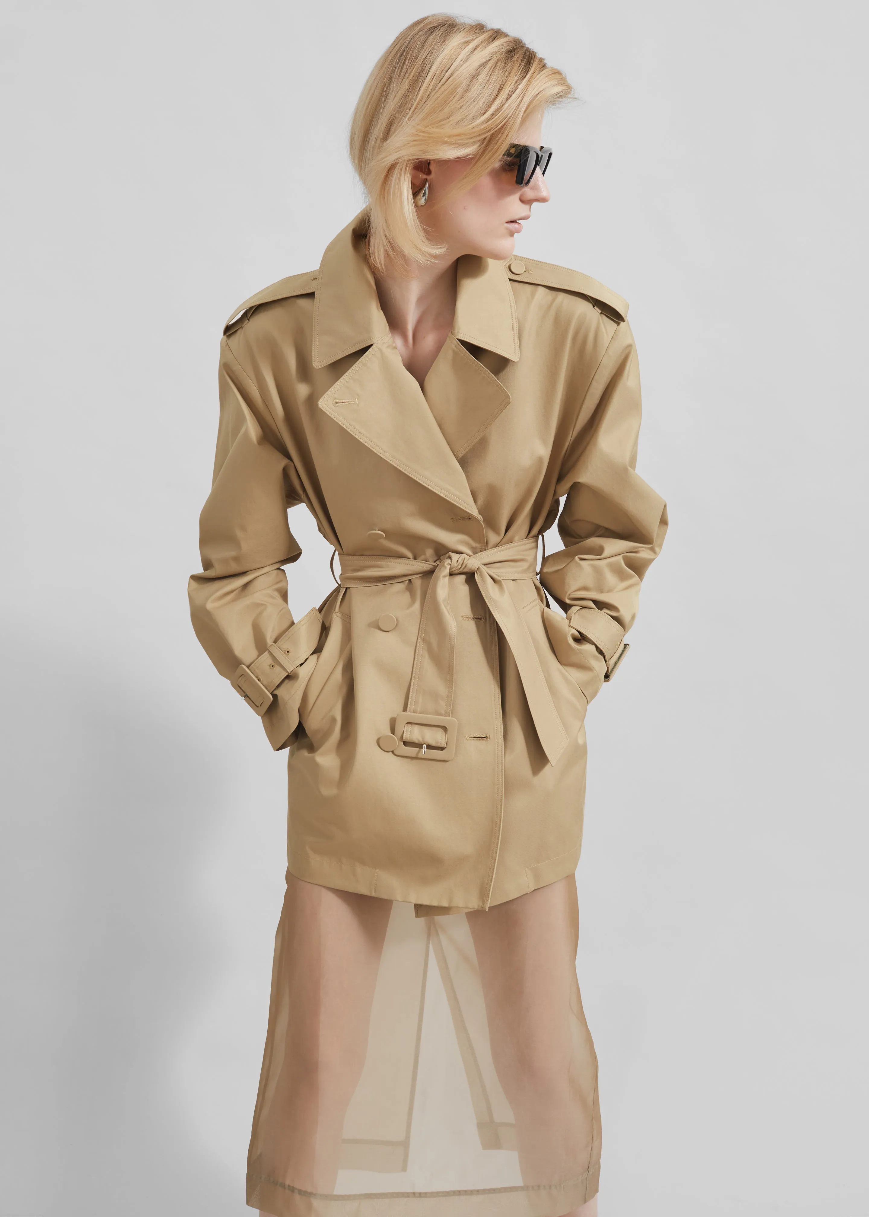 Raleigh Trench Coat - Beige sold by Frankie Shop