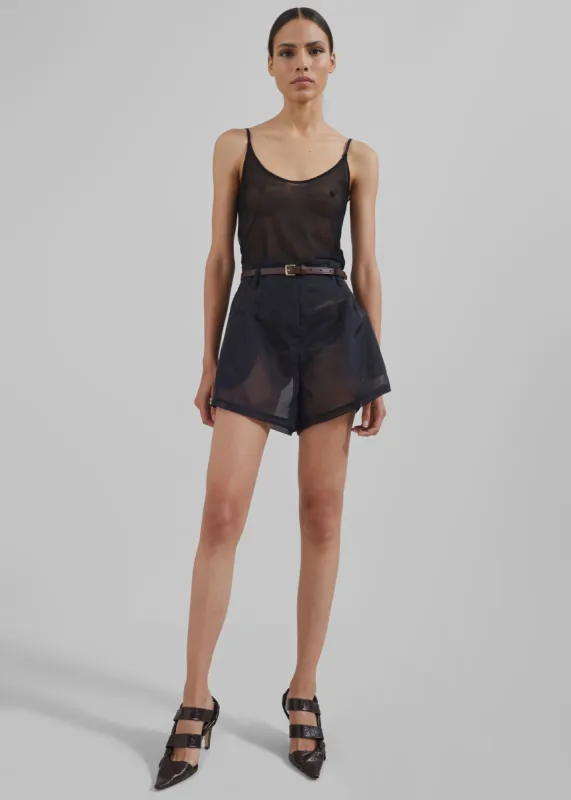 Lise Sheer Shorts - Black sold by Frankie Shop