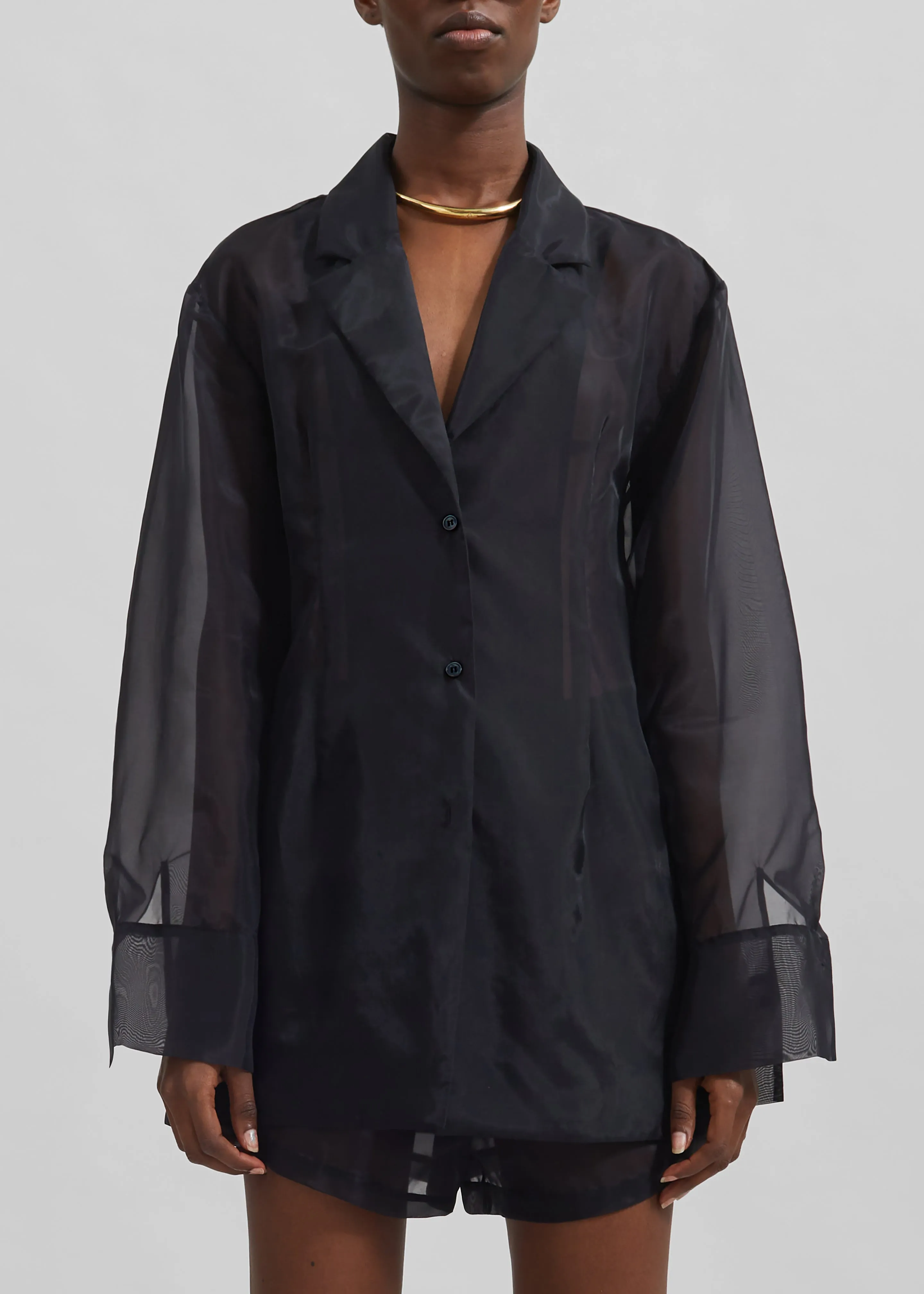 Lise Sheer Blazer - Black sold by Frankie Shop product image thumbnail 4