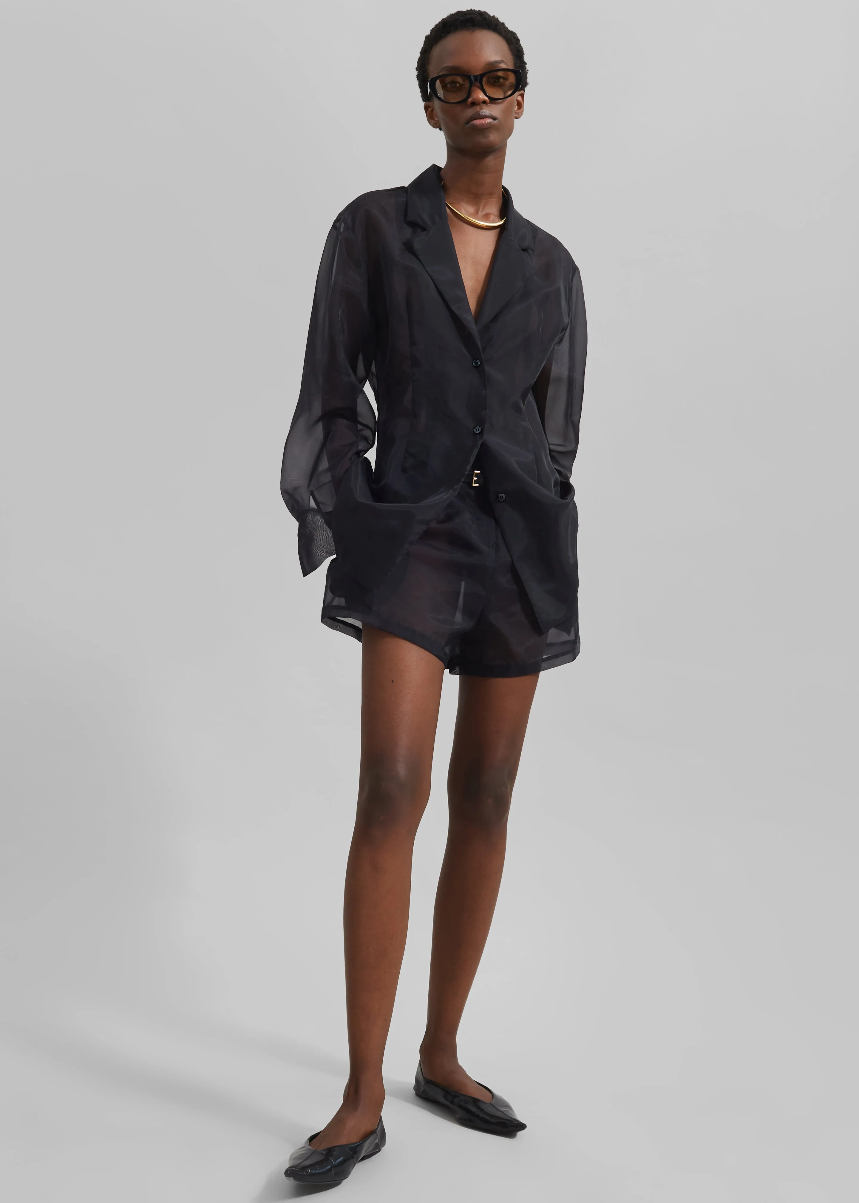 Lise Sheer Blazer - Black sold by Frankie Shop product image thumbnail 5