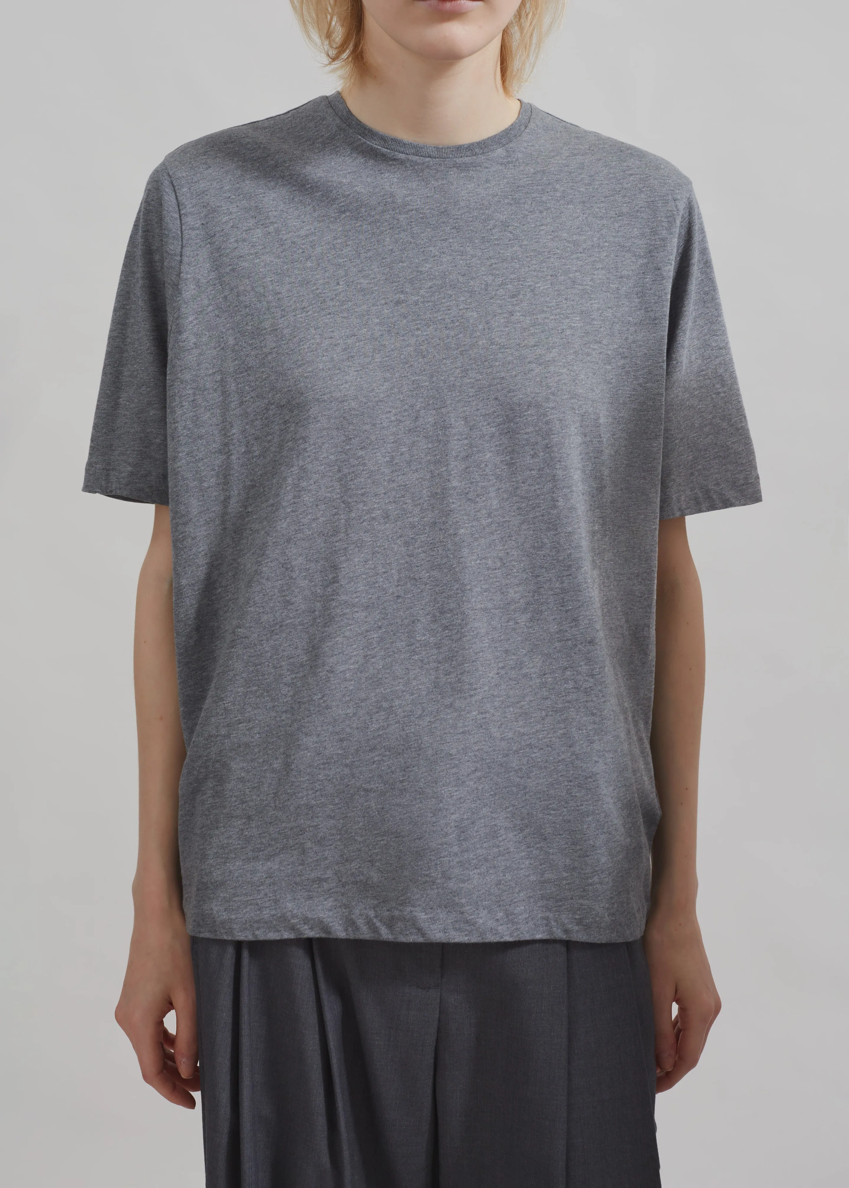 Harper Soft Organic T-Shirt - Dark Grey Melange sold by Frankie Shop product image thumbnail 3