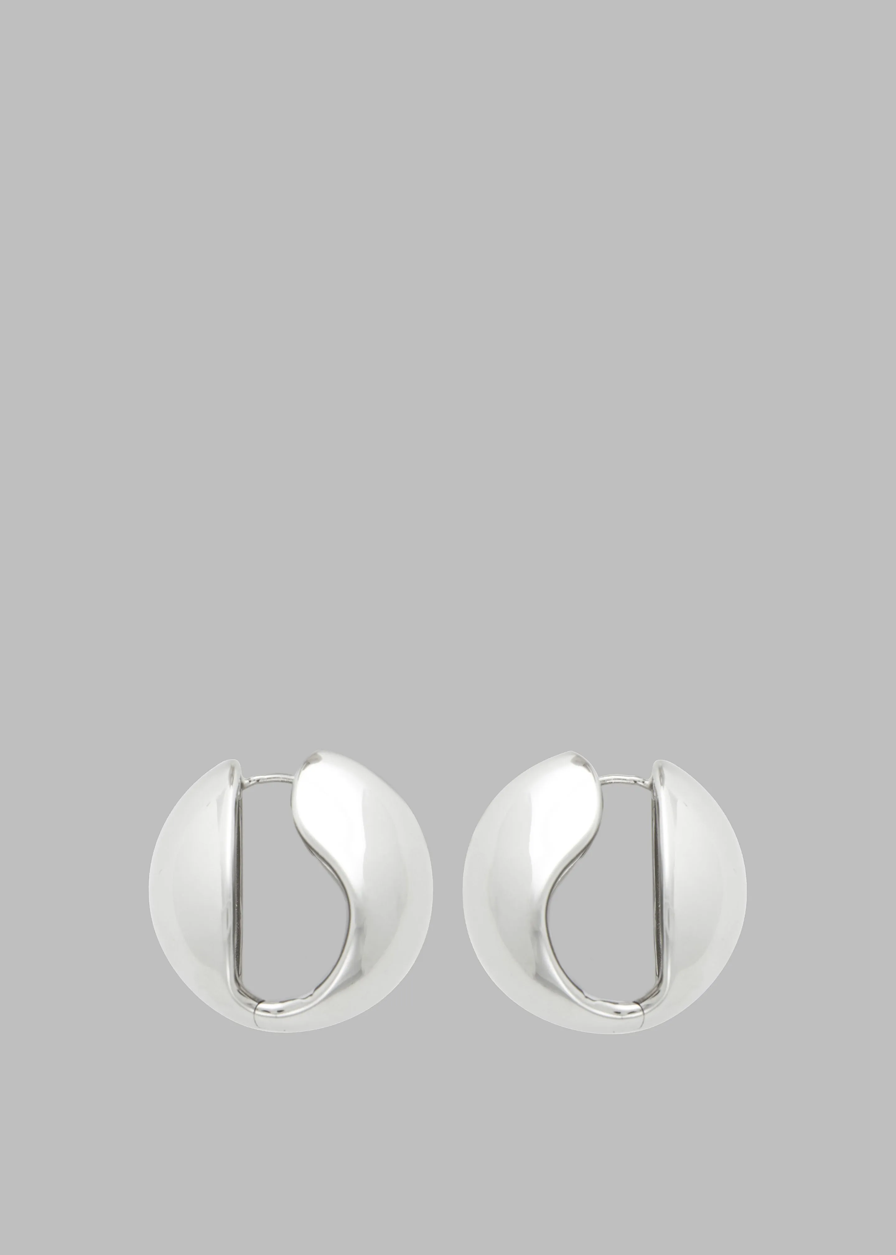 Coperni Creole Logo Earrings - Silver sold by Frankie Shop product image thumbnail 2