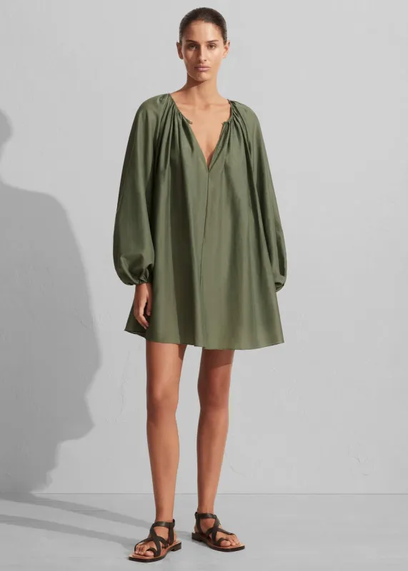 Matteau Voluminous Mini Dress - Fern sold by Frankie Shop