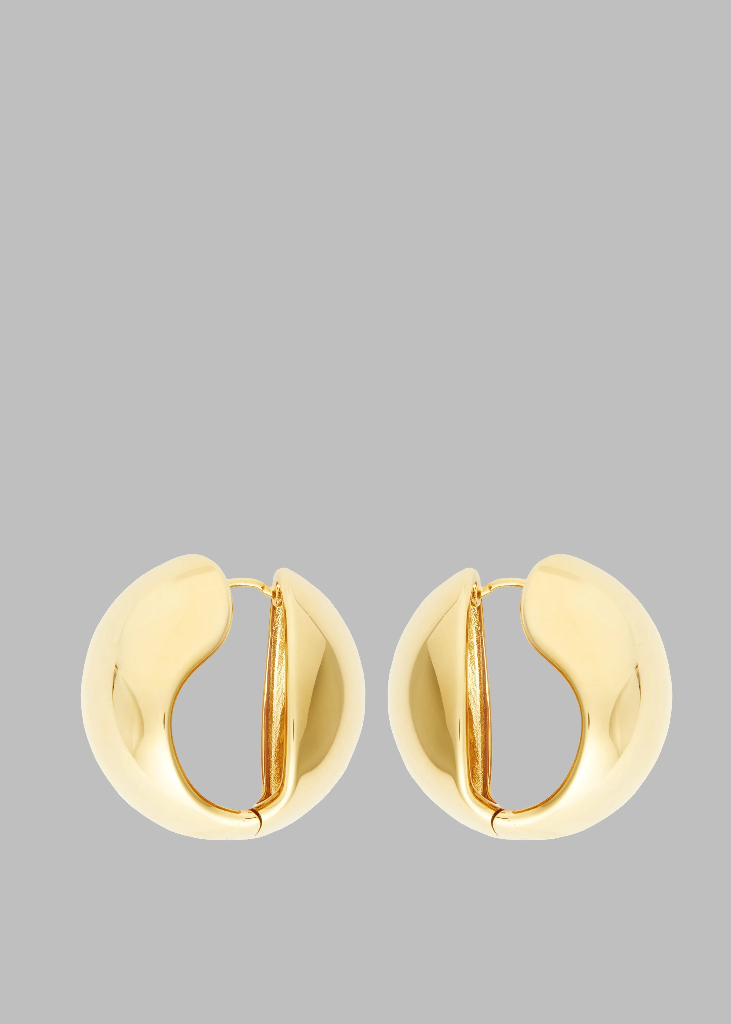 Coperni Creole Logo Earrings - Gold sold by Frankie Shop product image thumbnail 2