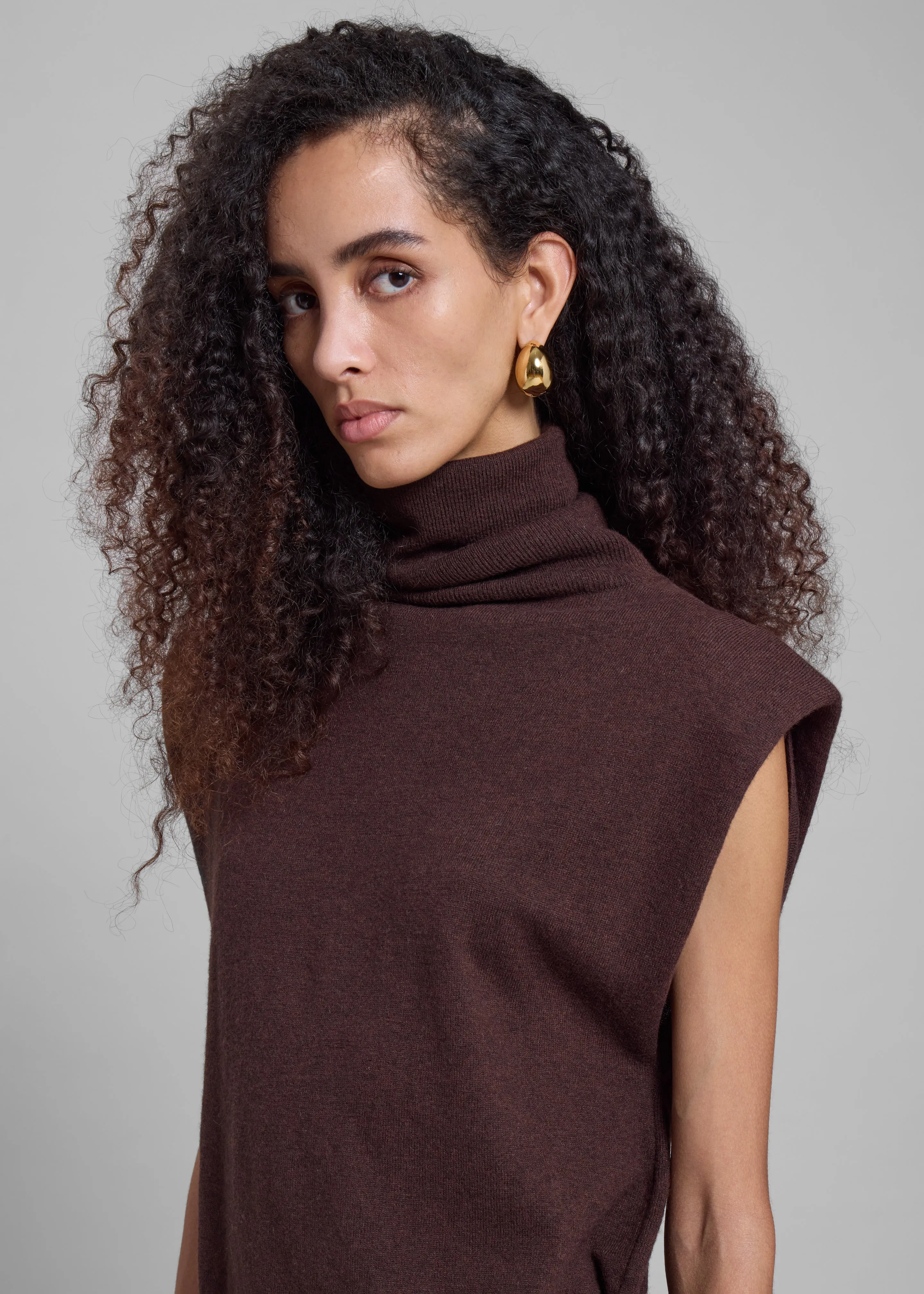 Coperni Creole Logo Earrings - Gold sold by Frankie Shop product image thumbnail 4