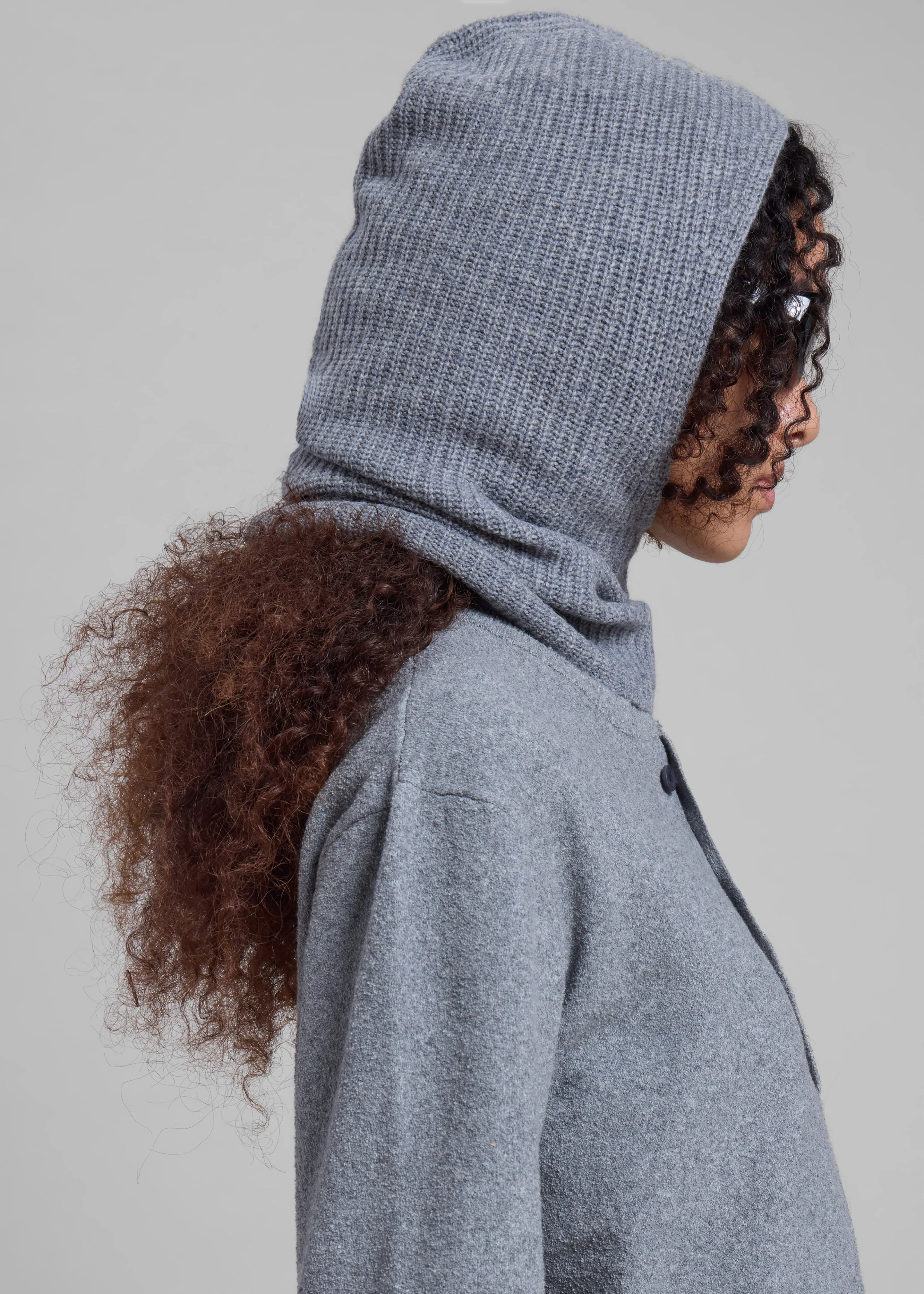 By Malene Birger Renima Balaclava - Grey Melange sold by Frankie Shop product image thumbnail 3