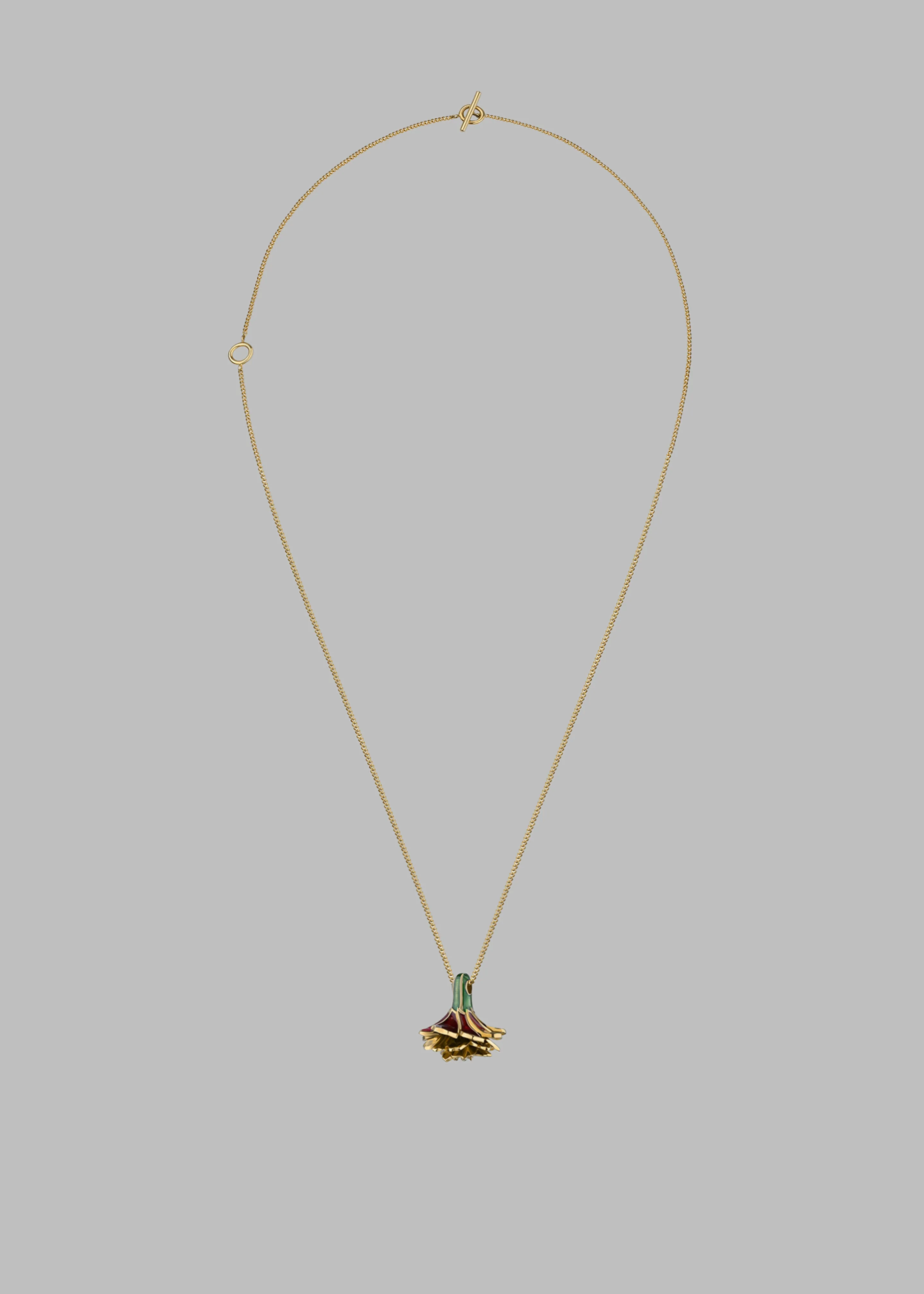 Bevza Marigold Pendant - Red/Yellow sold by Frankie Shop
