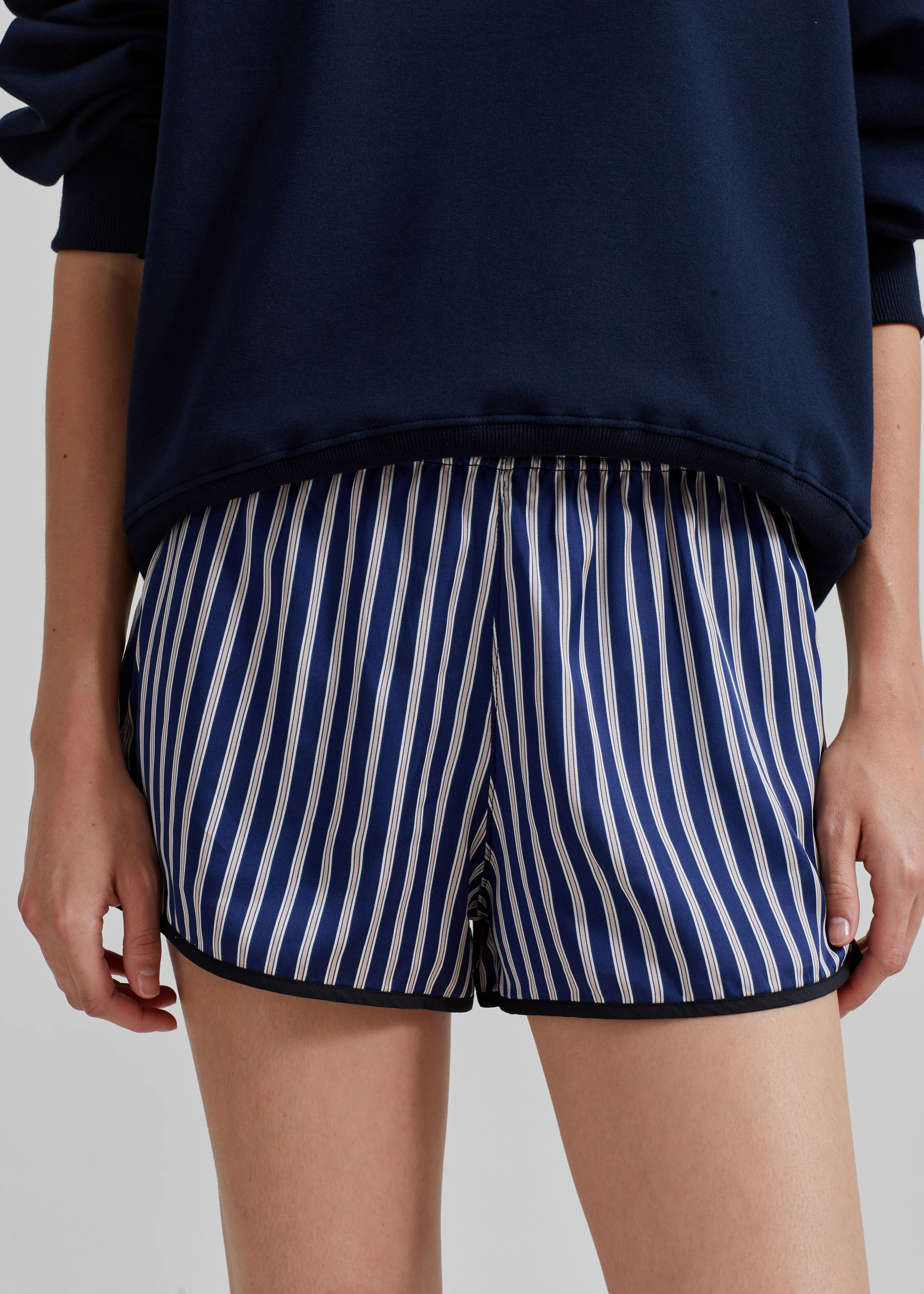 Oradea Striped Shorts - Blue/Pink sold by Frankie Shop product image thumbnail 4