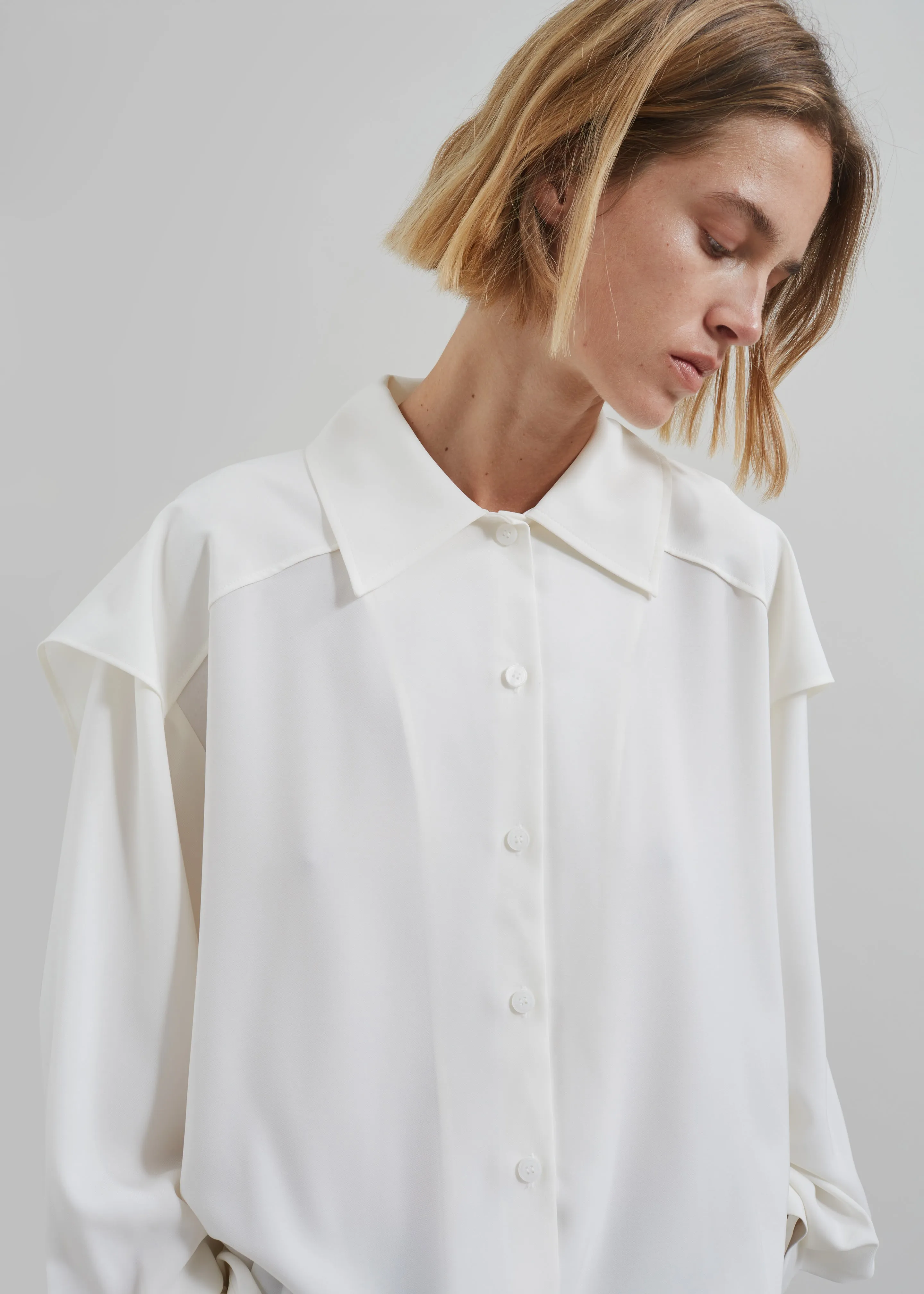 Ruma Blouse - Off White sold by Frankie Shop product image thumbnail 3