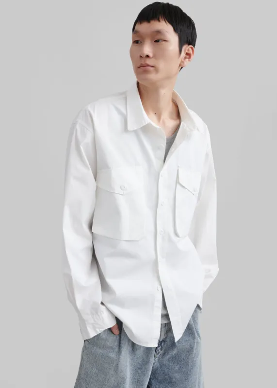Michael Button Up Shirt - White sold by Frankie Shop