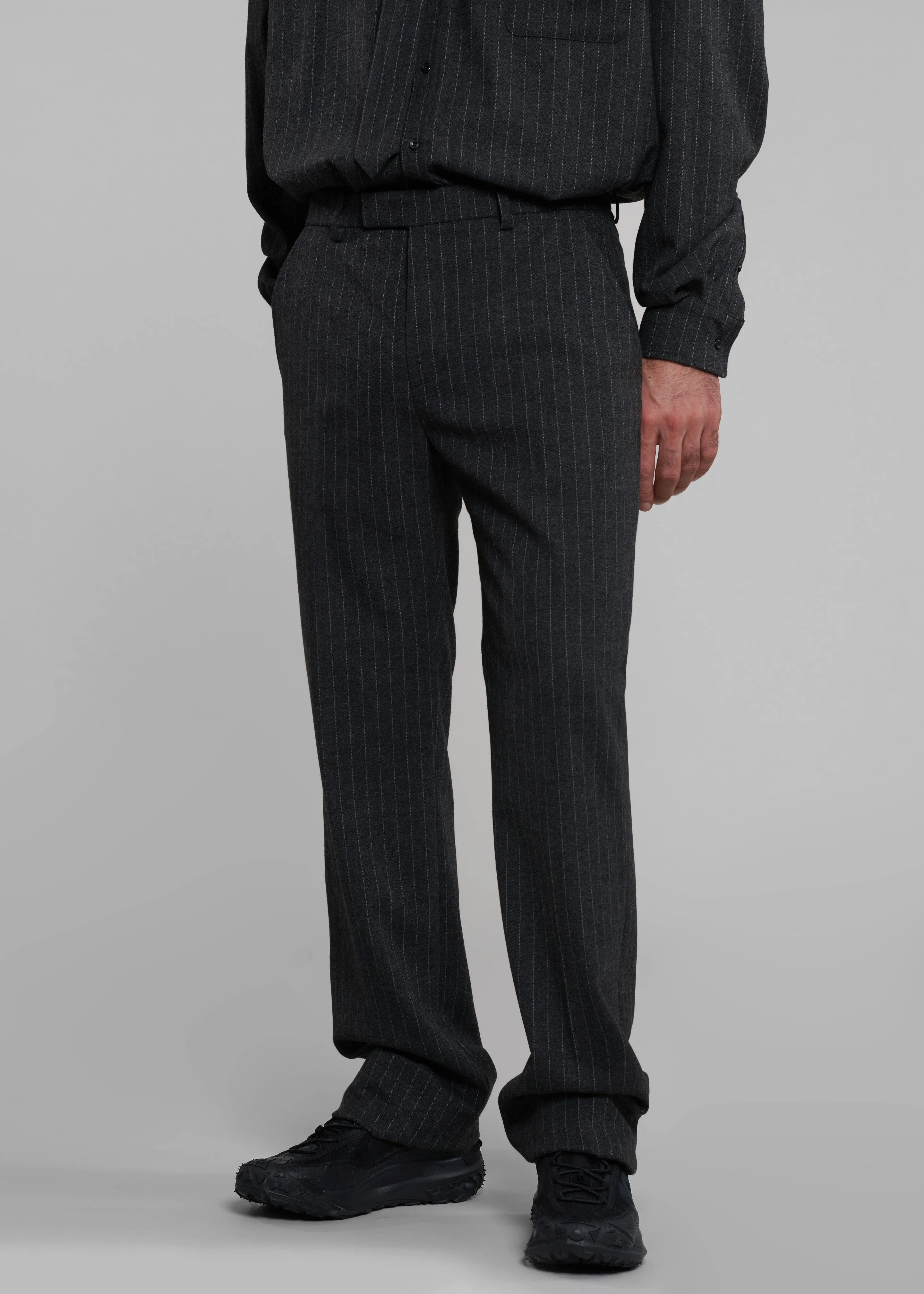 Mason Wool Trousers - Dark Grey/White Pinstripe sold by Frankie Shop product image thumbnail 2