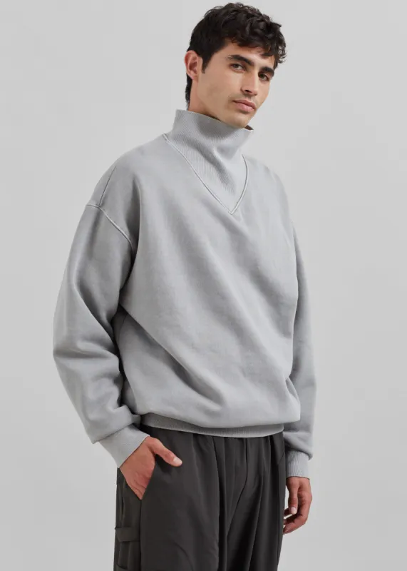 Micah Sweatshirt - Light Grey sold by Frankie Shop
