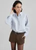Jody Button Up Shirt - Light Blue sold by Frankie Shop
