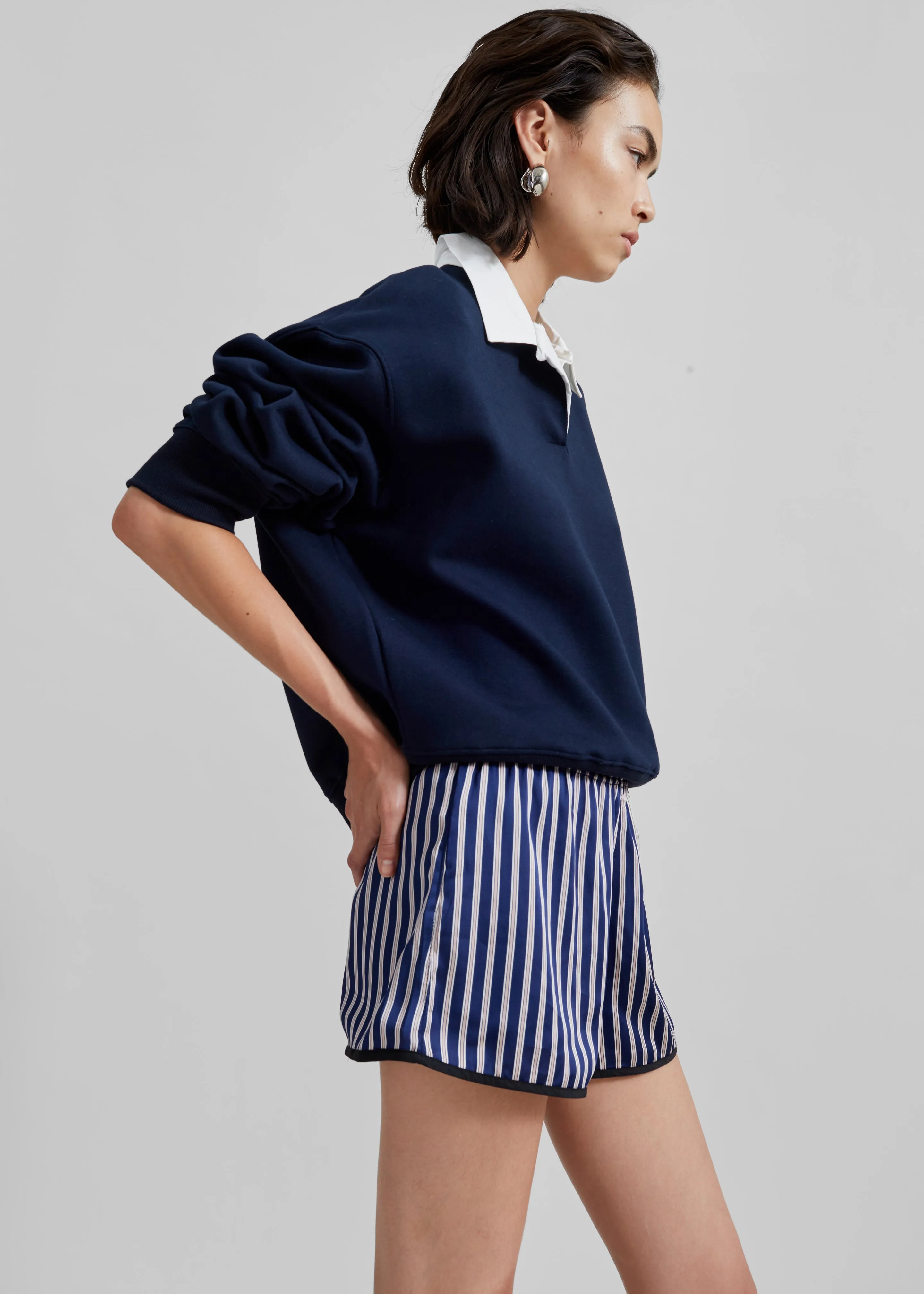 Edwin Boxy Sweatshirt - Navy sold by Frankie Shop product image thumbnail 4