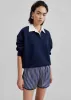 Edwin Boxy Sweatshirt - Navy sold by Frankie Shop