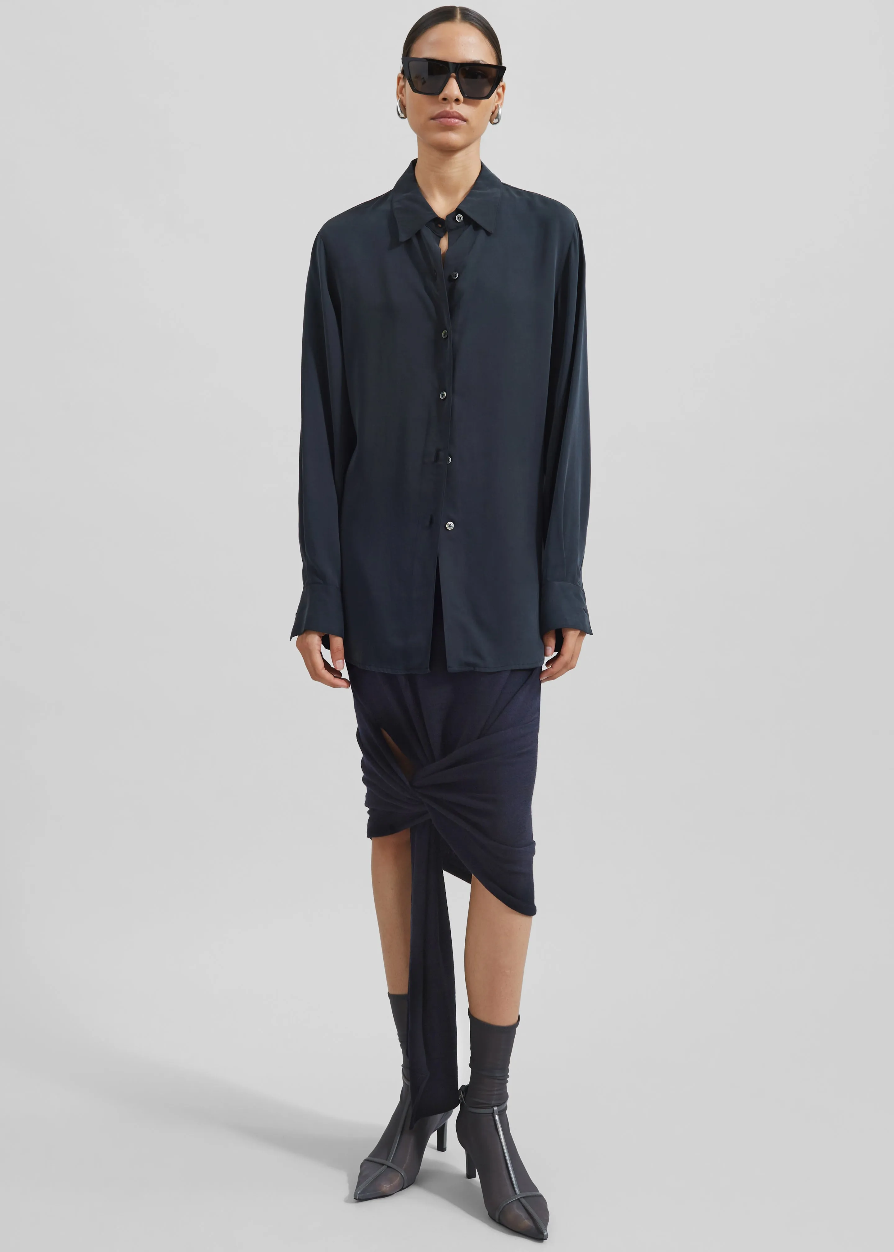 Coperni Knotted Bottom Skirt - Blue sold by Frankie Shop product image thumbnail 2