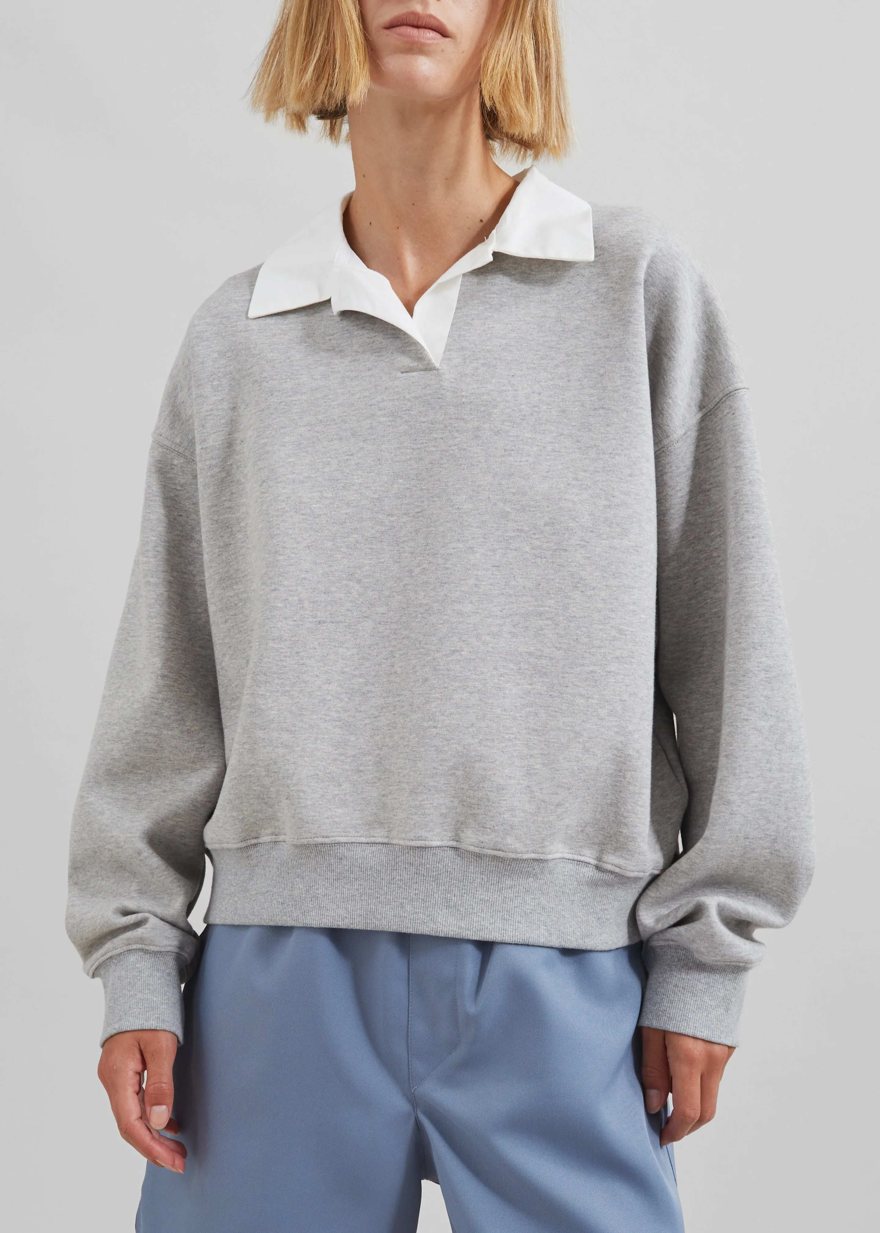 Edwin Boxy Sweatshirt - Grey sold by Frankie Shop product image thumbnail 5