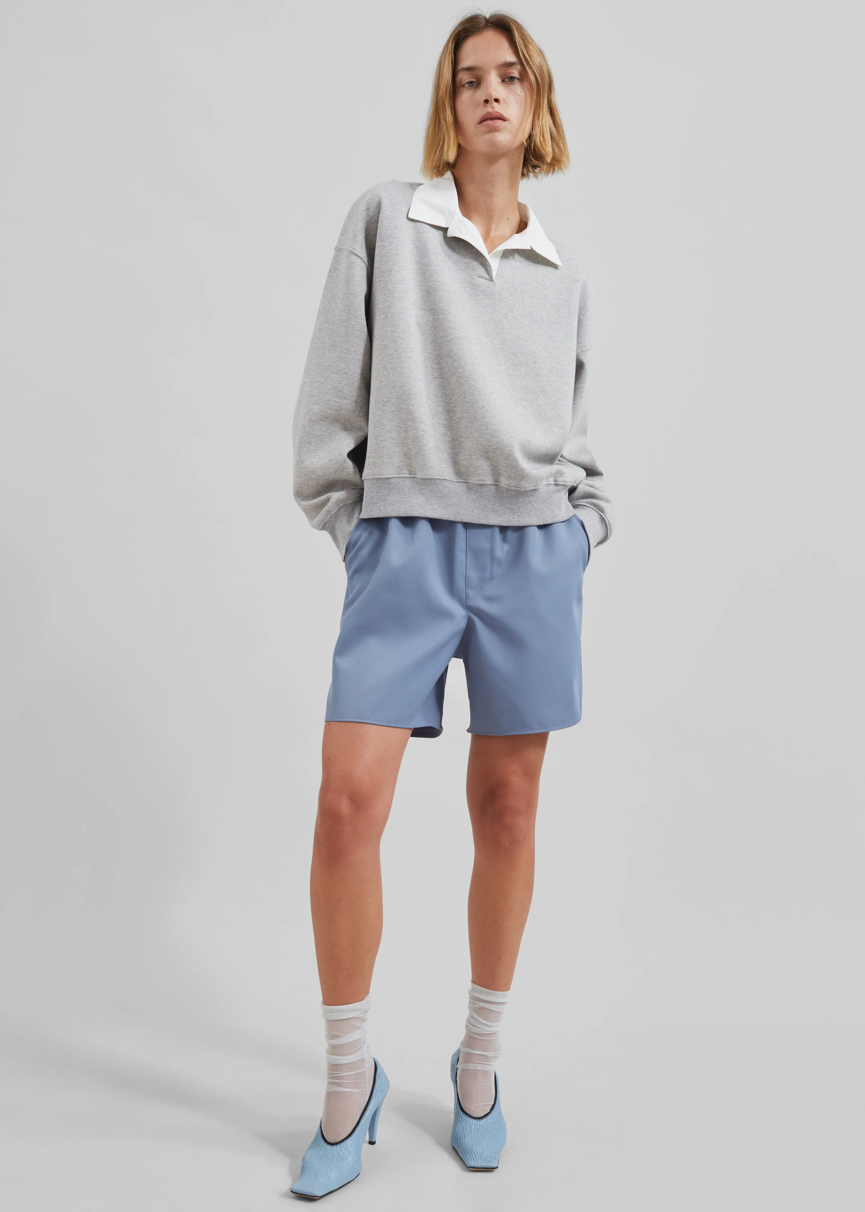 Edwin Boxy Sweatshirt - Grey sold by Frankie Shop product image thumbnail 4