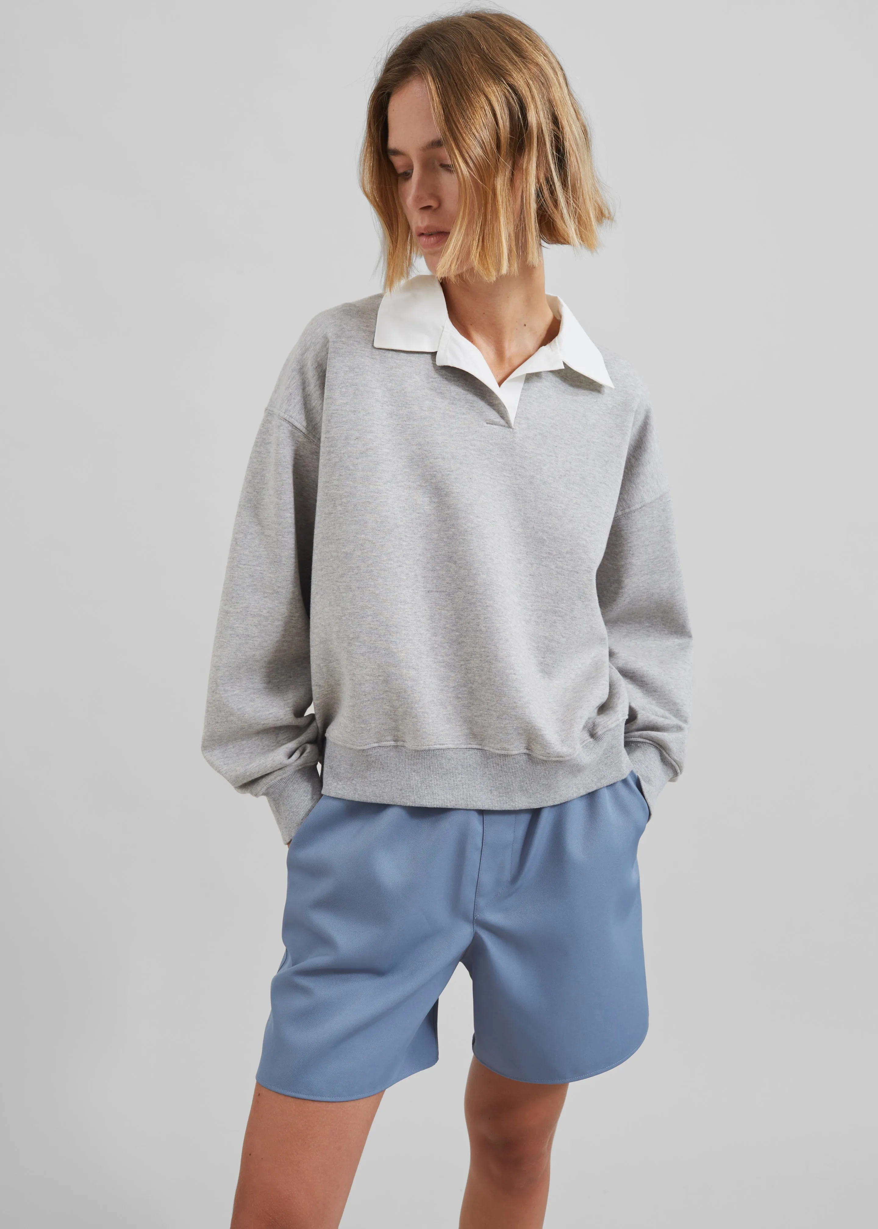 Edwin Boxy Sweatshirt - Grey sold by Frankie Shop