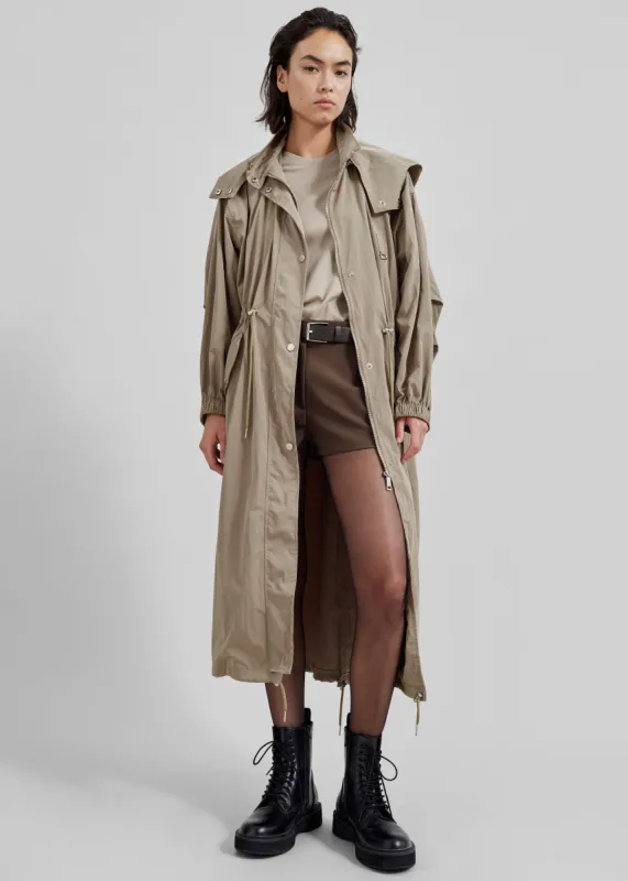 Carmel Long Jacket - Beige sold by Frankie Shop