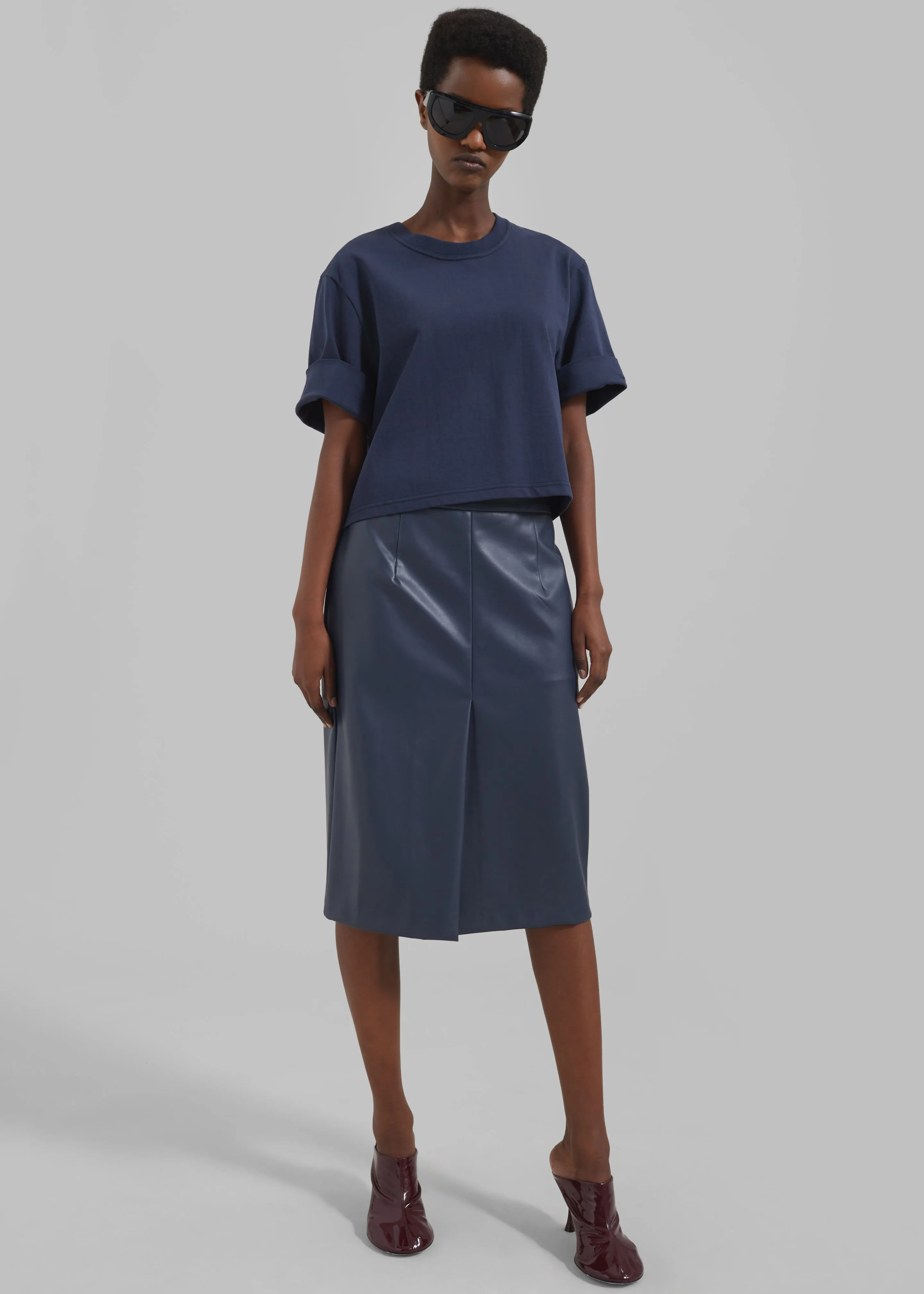 Cece T-Shirt - Navy sold by Frankie Shop product image thumbnail 4