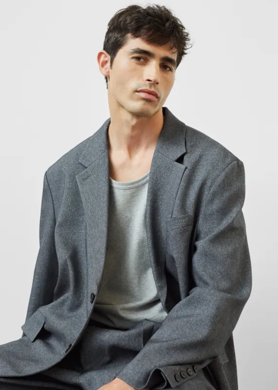 Beo Blazer - Grey Melange sold by Frankie Shop