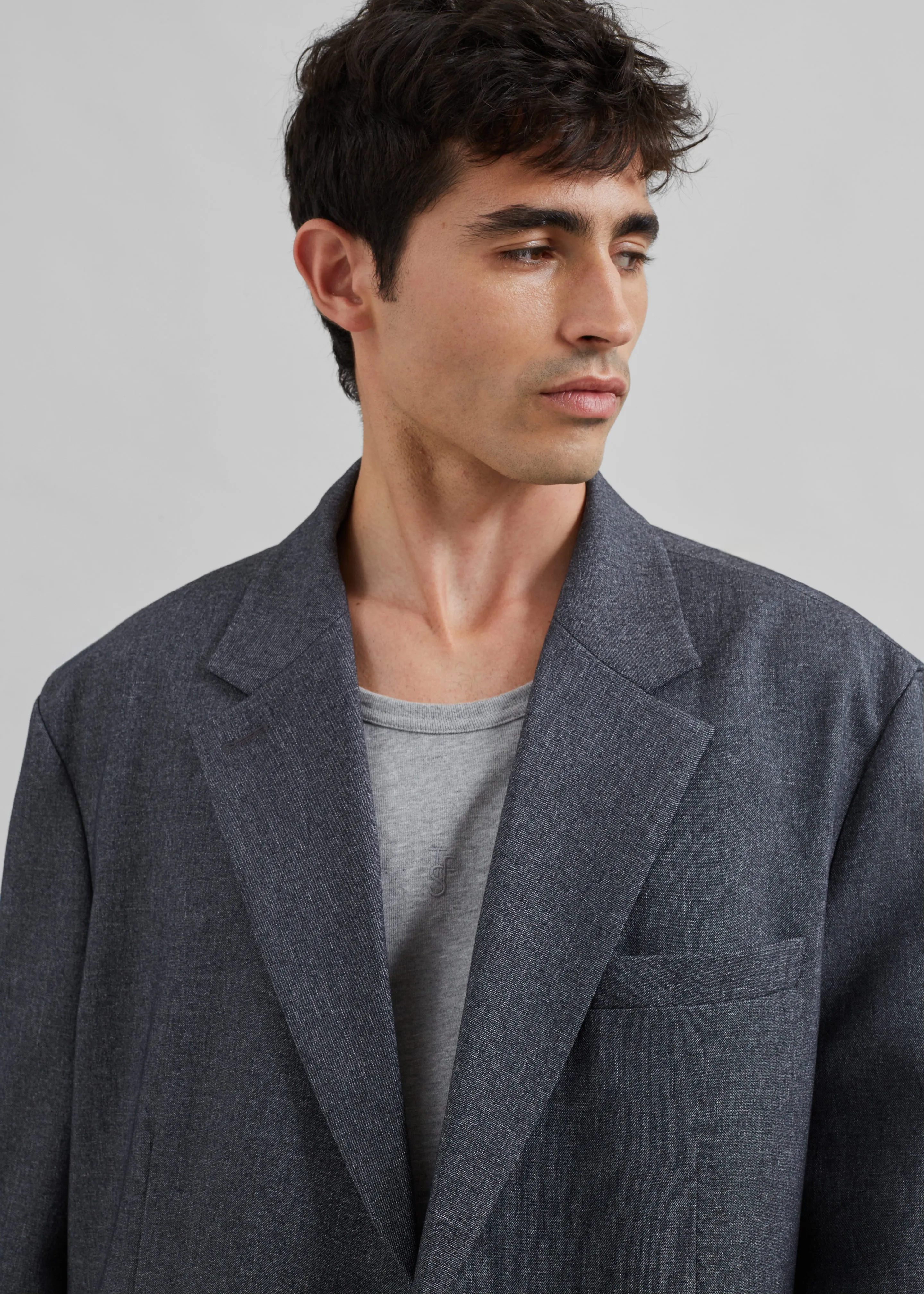 Beo Blazer - Grey Melange sold by Frankie Shop product image thumbnail 5