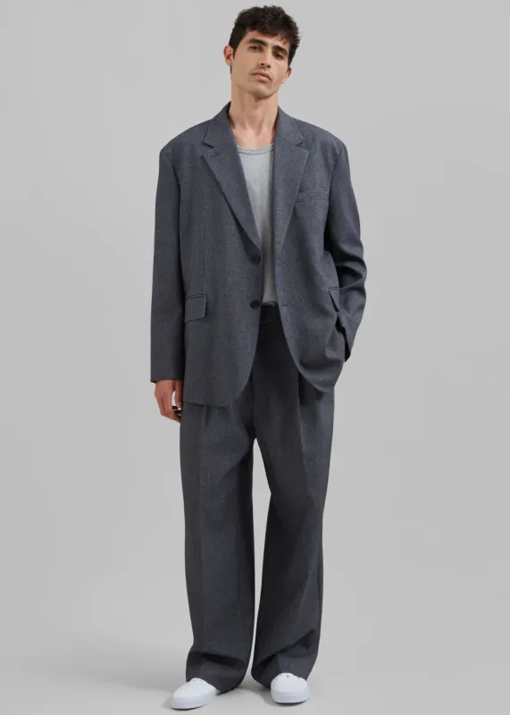 Beo Suit Pants - Grey Melange sold by Frankie Shop