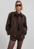 Neri Cropped Jacket - Brown sold by Frankie Shop