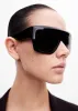 Port Tanger Hal Sunglasses - Black Acetate/Black Lens sold by Frankie Shop