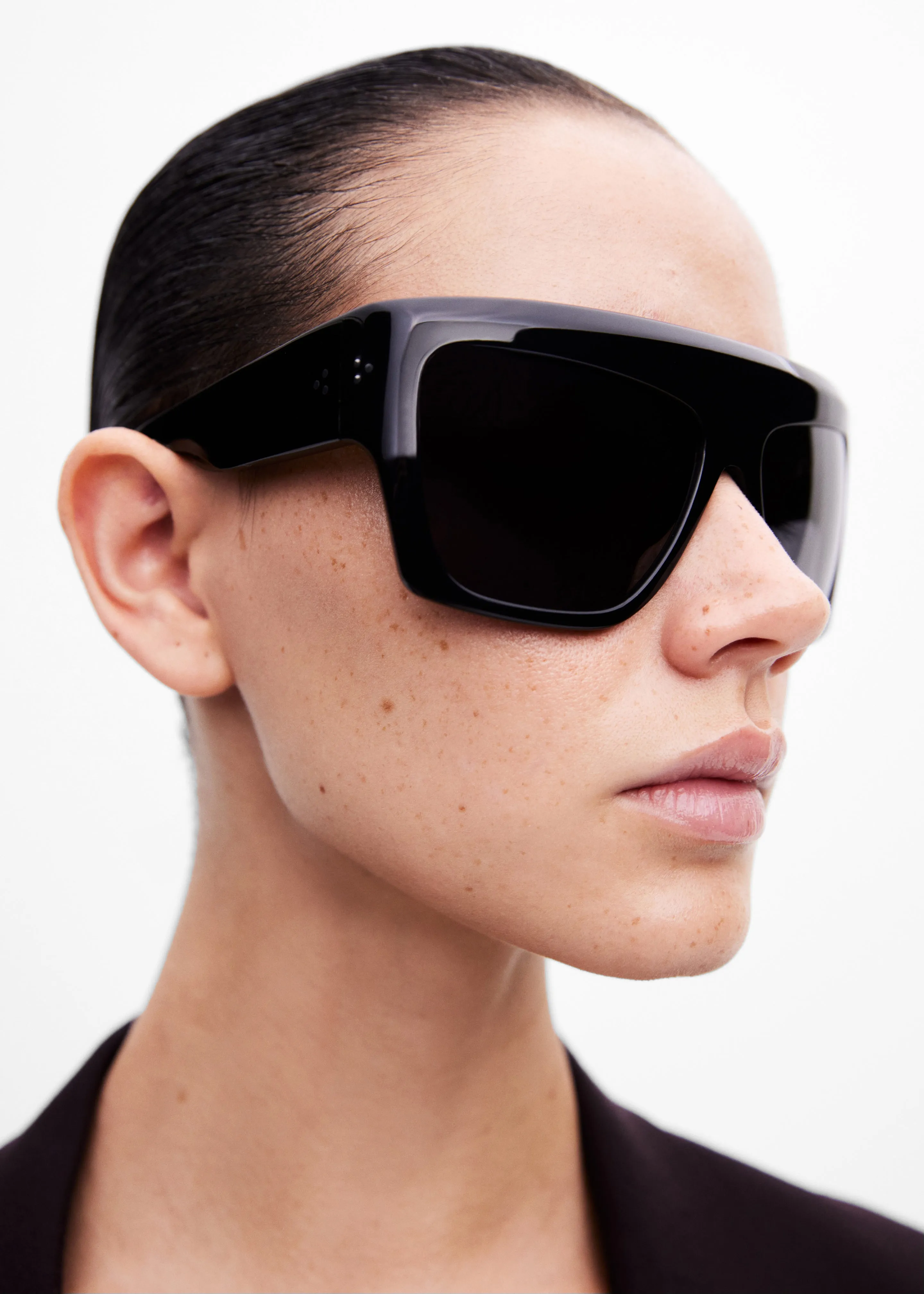 Port Tanger Hal Sunglasses - Black Acetate/Black Lens sold by Frankie Shop product image thumbnail 2