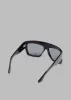 Port Tanger Hal Sunglasses - Black Acetate/Black Lens sold by Frankie Shop