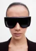 Port Tanger Hal Sunglasses - Black Acetate/Black Lens sold by Frankie Shop