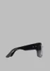 Port Tanger Hal Sunglasses - Black Acetate/Black Lens sold by Frankie Shop