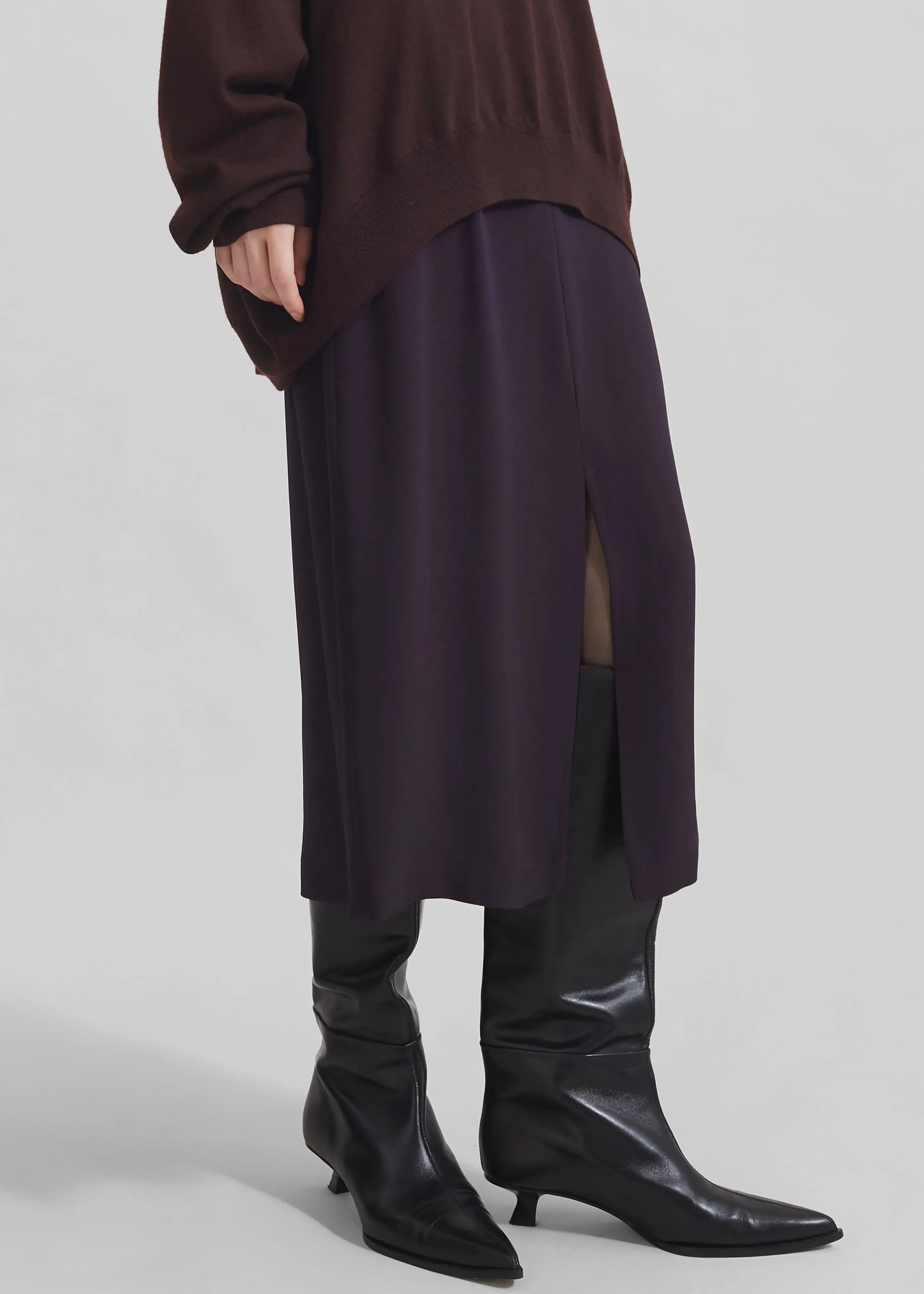Judy Midi Skirt - Dark Plum sold by Frankie Shop product image thumbnail 2
