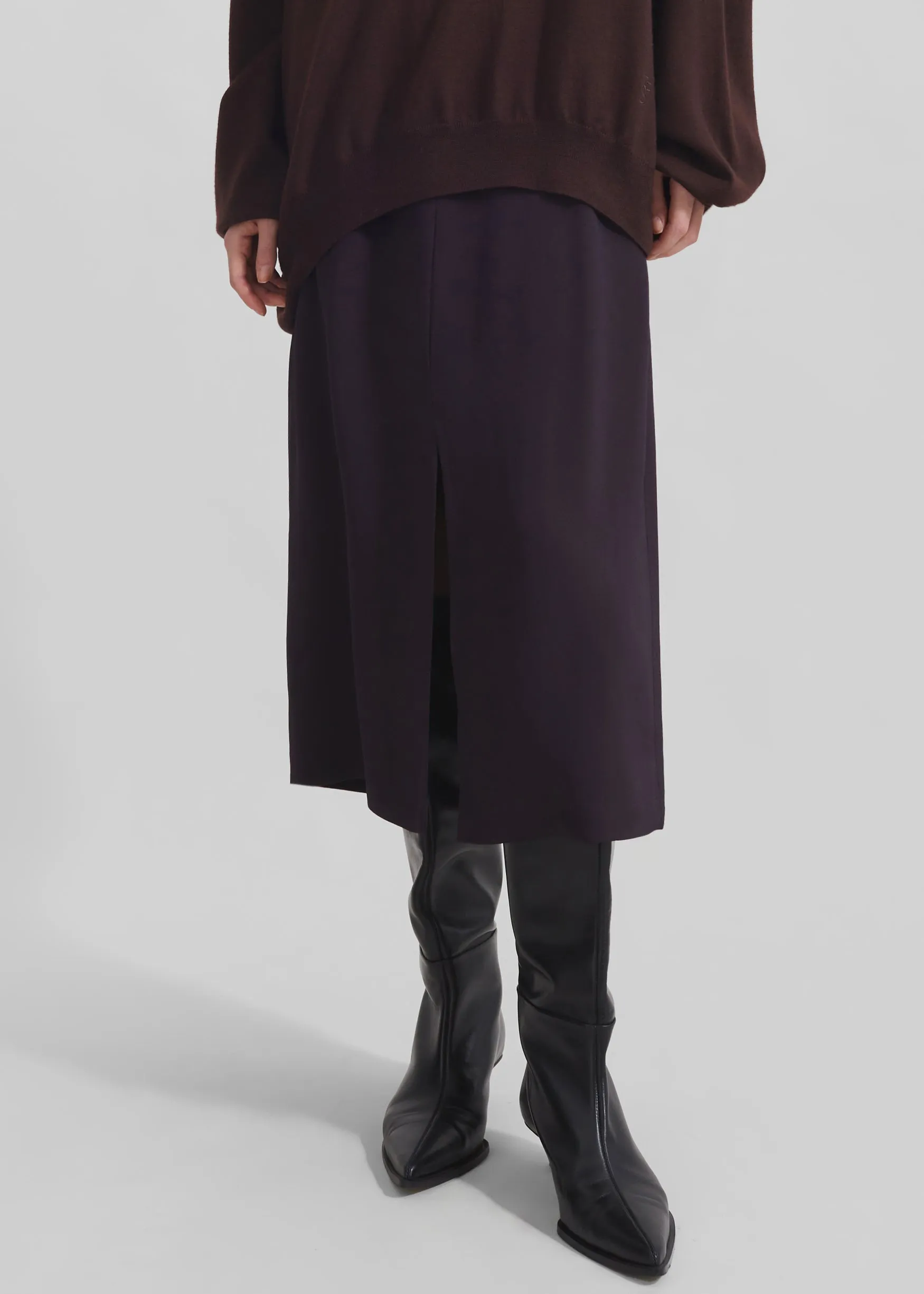 Judy Midi Skirt - Dark Plum sold by Frankie Shop product image thumbnail 3