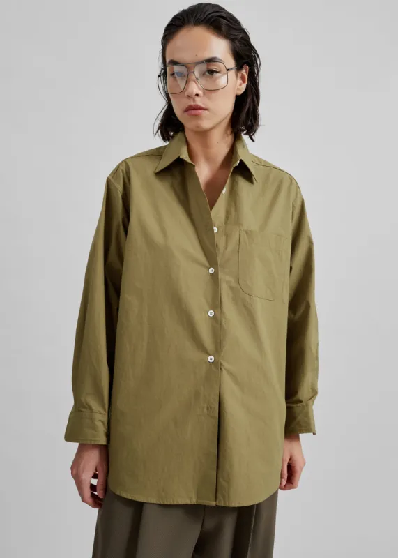 Jody Button Up Shirt - Khaki sold by Frankie Shop