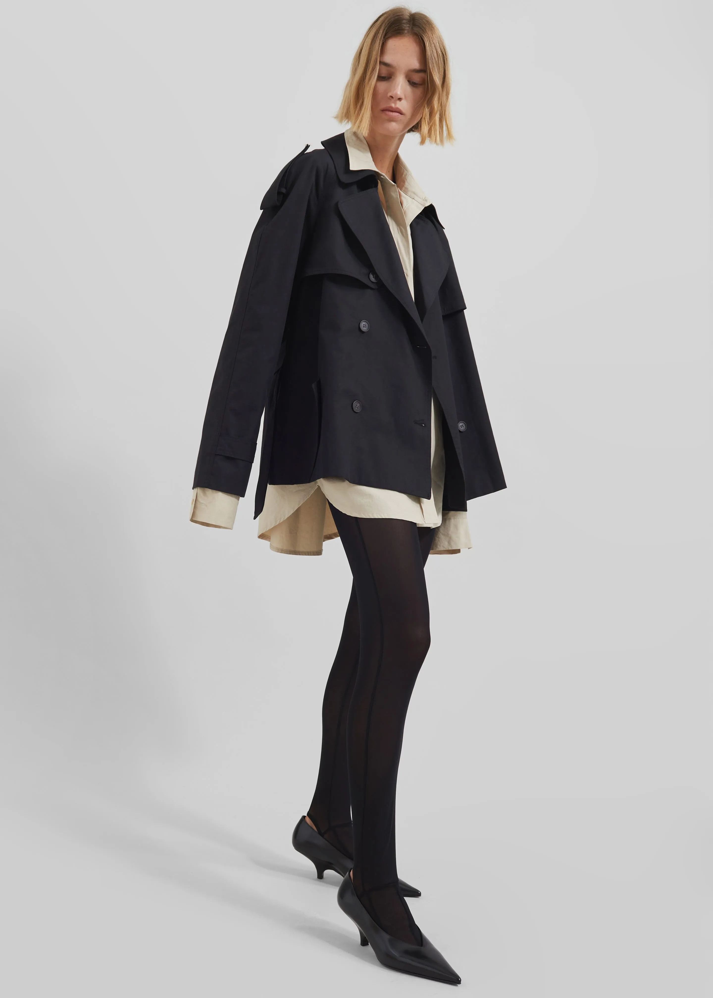 Arlington Short Trench - Black sold by Frankie Shop product image thumbnail 2