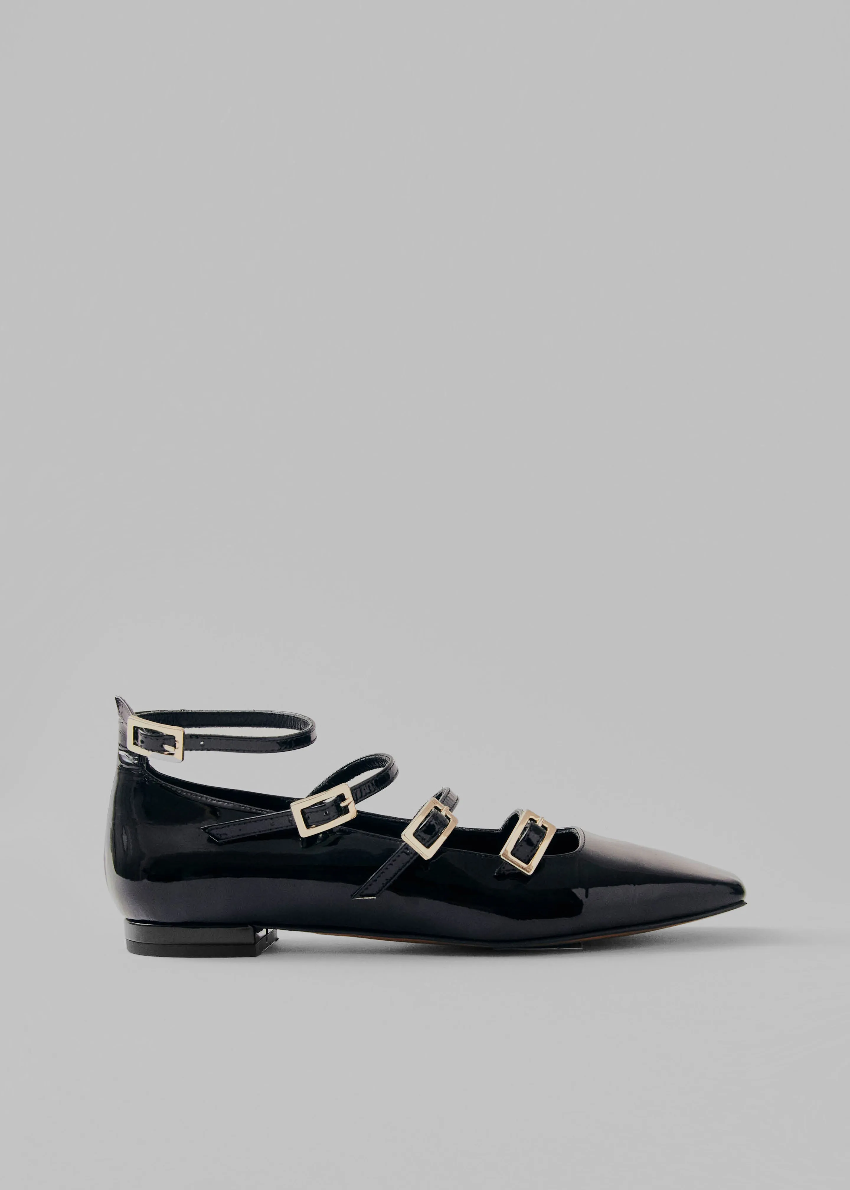 Alohas Luke Onix Leather Ballet Flats - Black sold by Frankie Shop