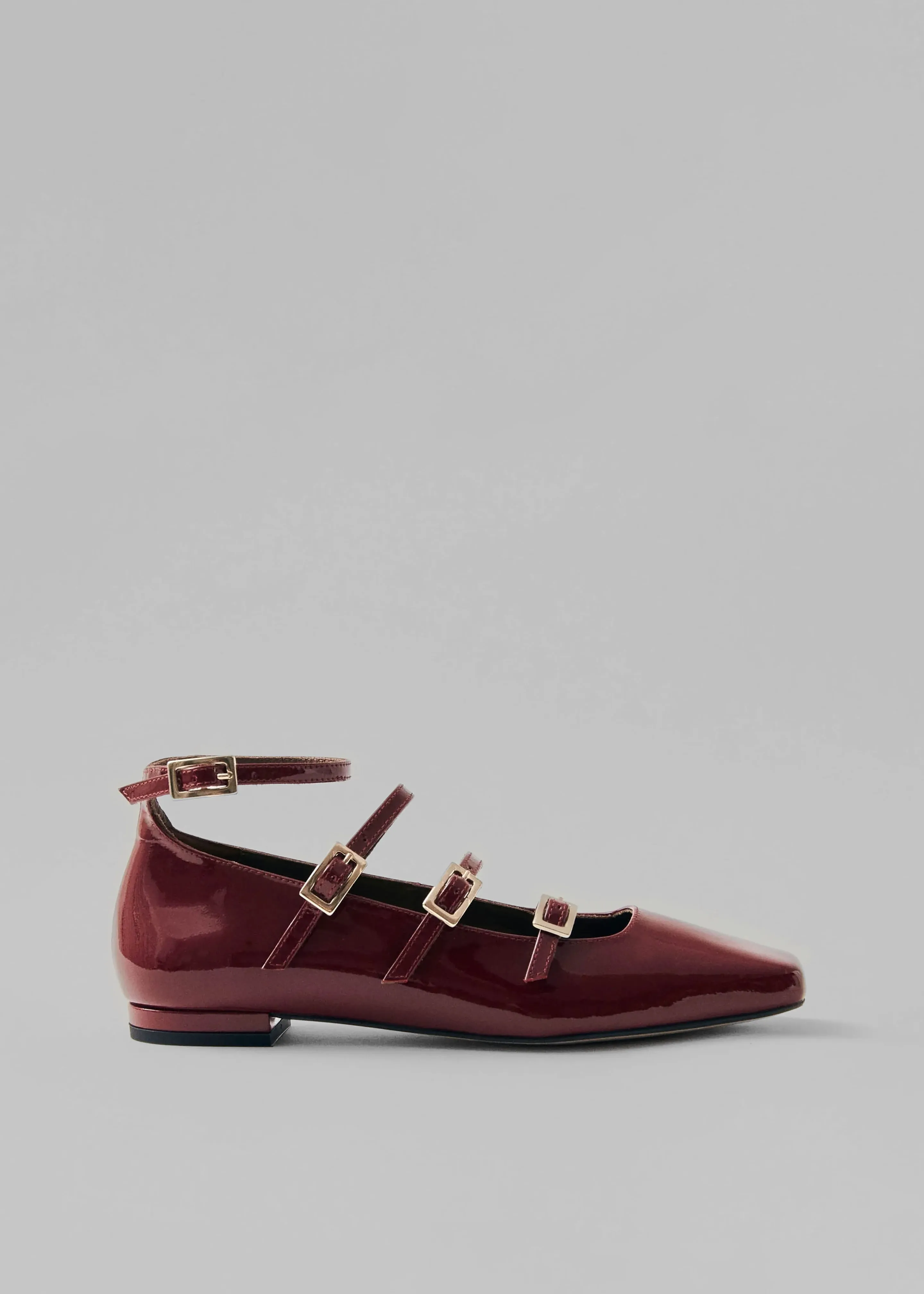 Alohas Luke Onix Leather Ballet Flats - Wine Burgundy sold by Frankie Shop