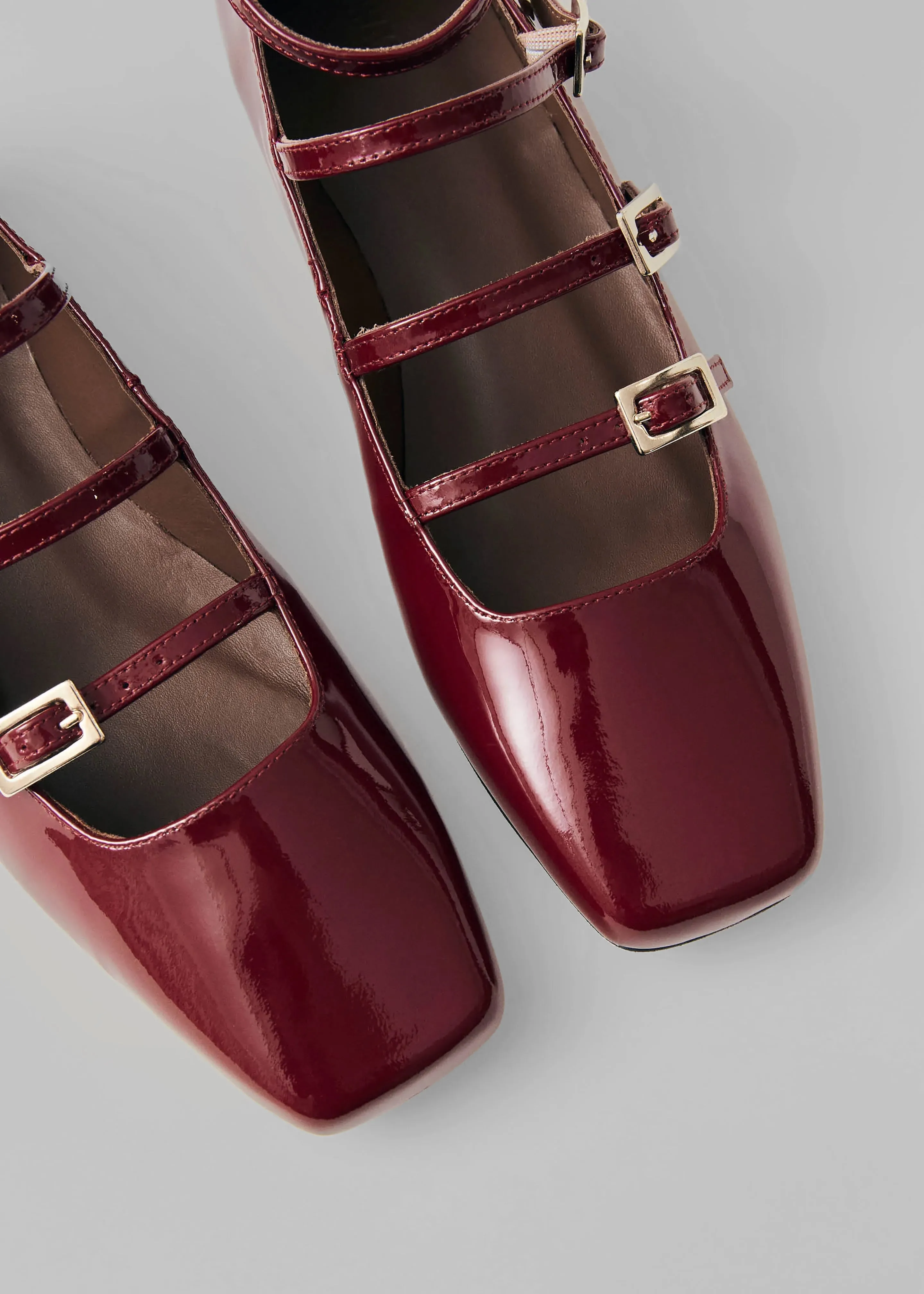 Alohas Luke Onix Leather Ballet Flats - Wine Burgundy sold by Frankie Shop product image thumbnail 4