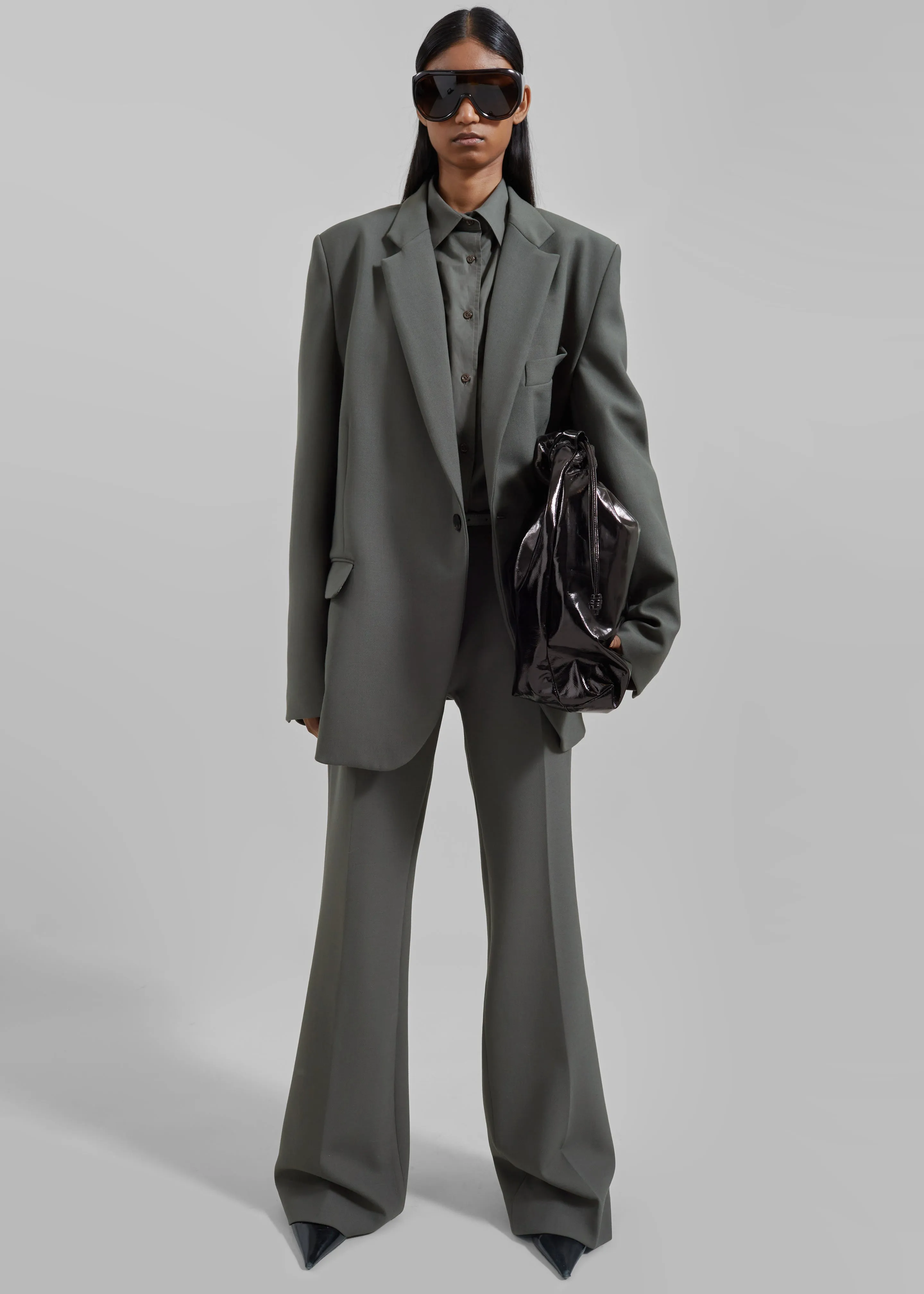 Lyra Oversized Blazer - Light Khaki sold by Frankie Shop product image thumbnail 2