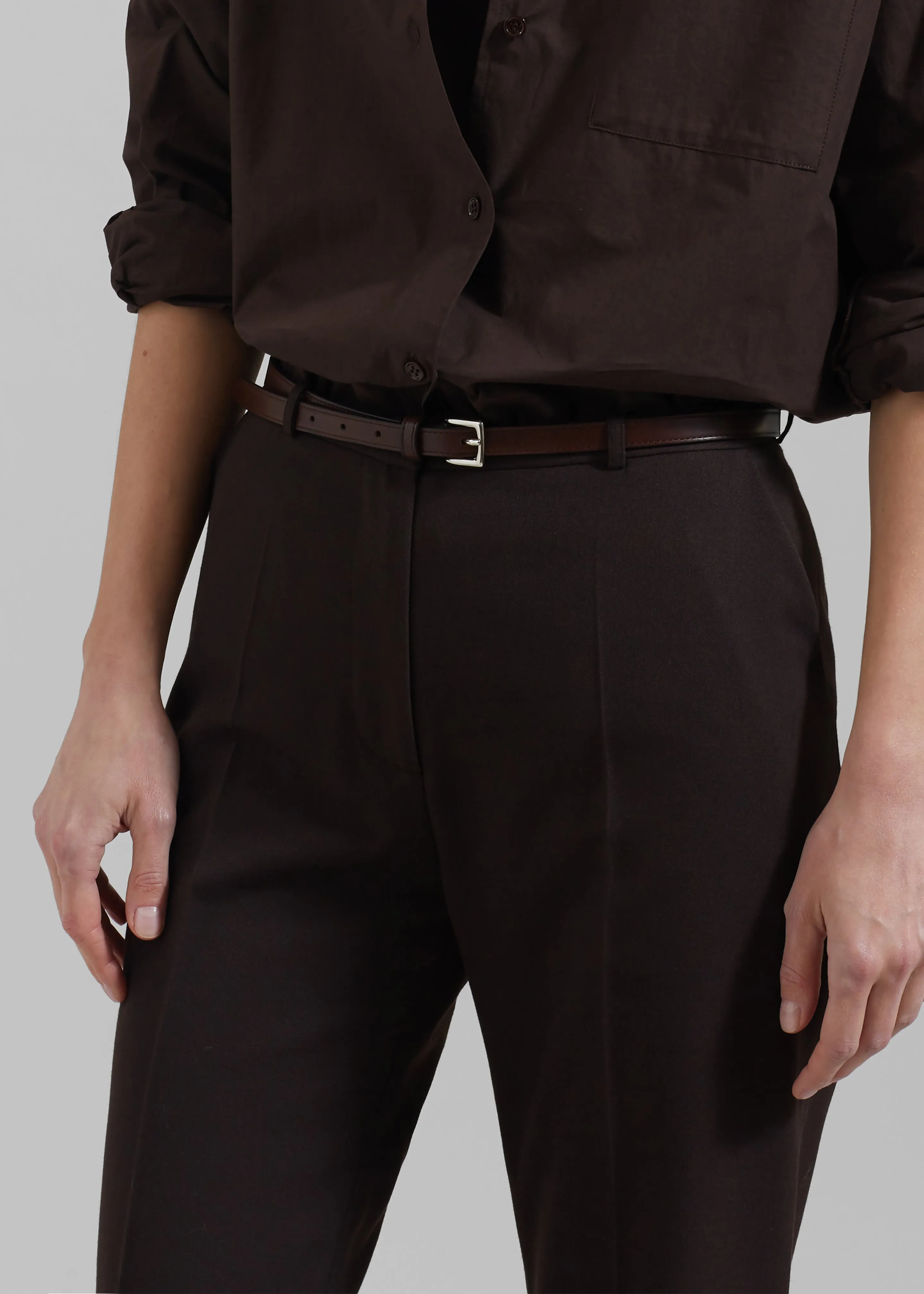 Jessie Leather Belt - Brown sold by Frankie Shop product image thumbnail 5